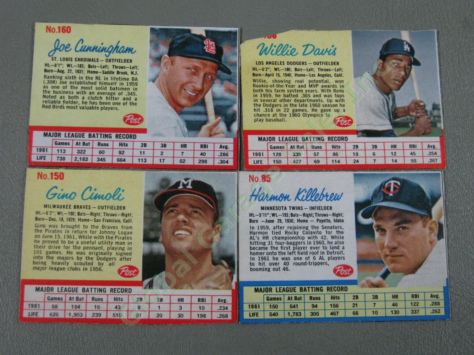 160 Vtg 1961 1962 1963 Topps Baseball Card Lot w/ RBI Home Run Leaders + VG-EX 35
