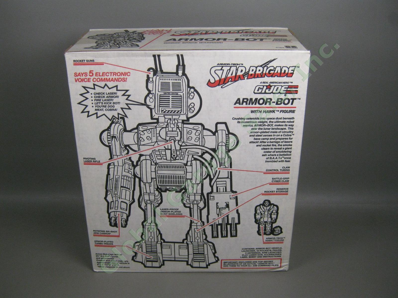 NOS NEW SEALED Vtg 1993 GI Joe Armor-Tech Star Brigade Armor-Bot W/ Hawk Figure 2