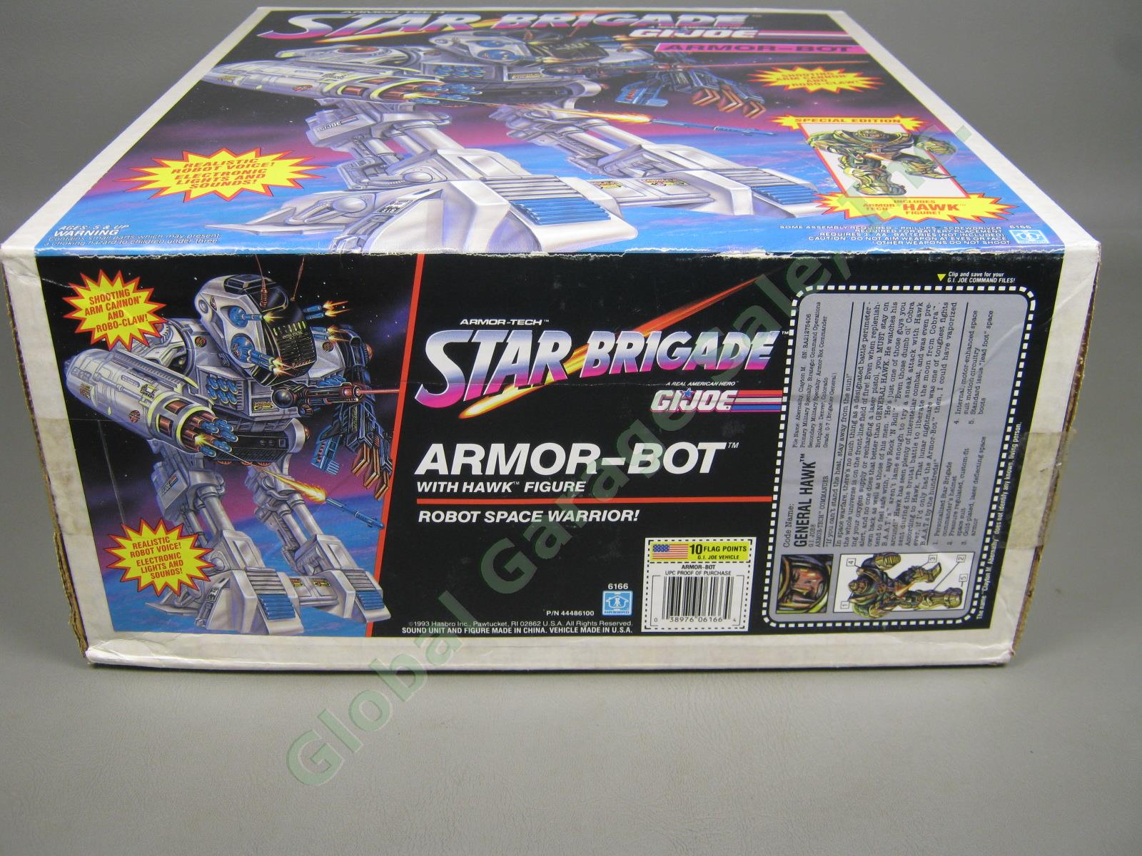 NOS NEW SEALED Vtg 1993 GI Joe Armor-Tech Star Brigade Armor-Bot W/ Hawk Figure 4