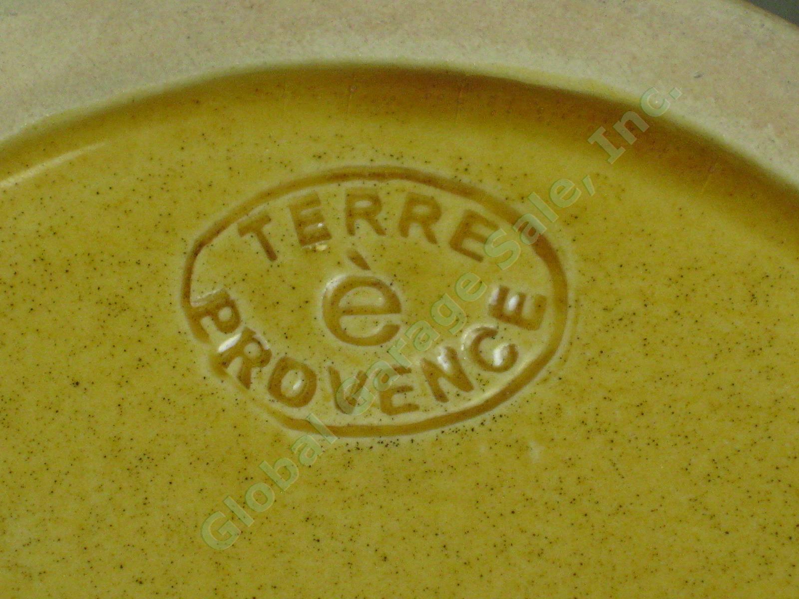 7 Souleo Terre E Provence Yellow Glazed French Pottery Bowl Lot Set 5.25" x 3.5" 2