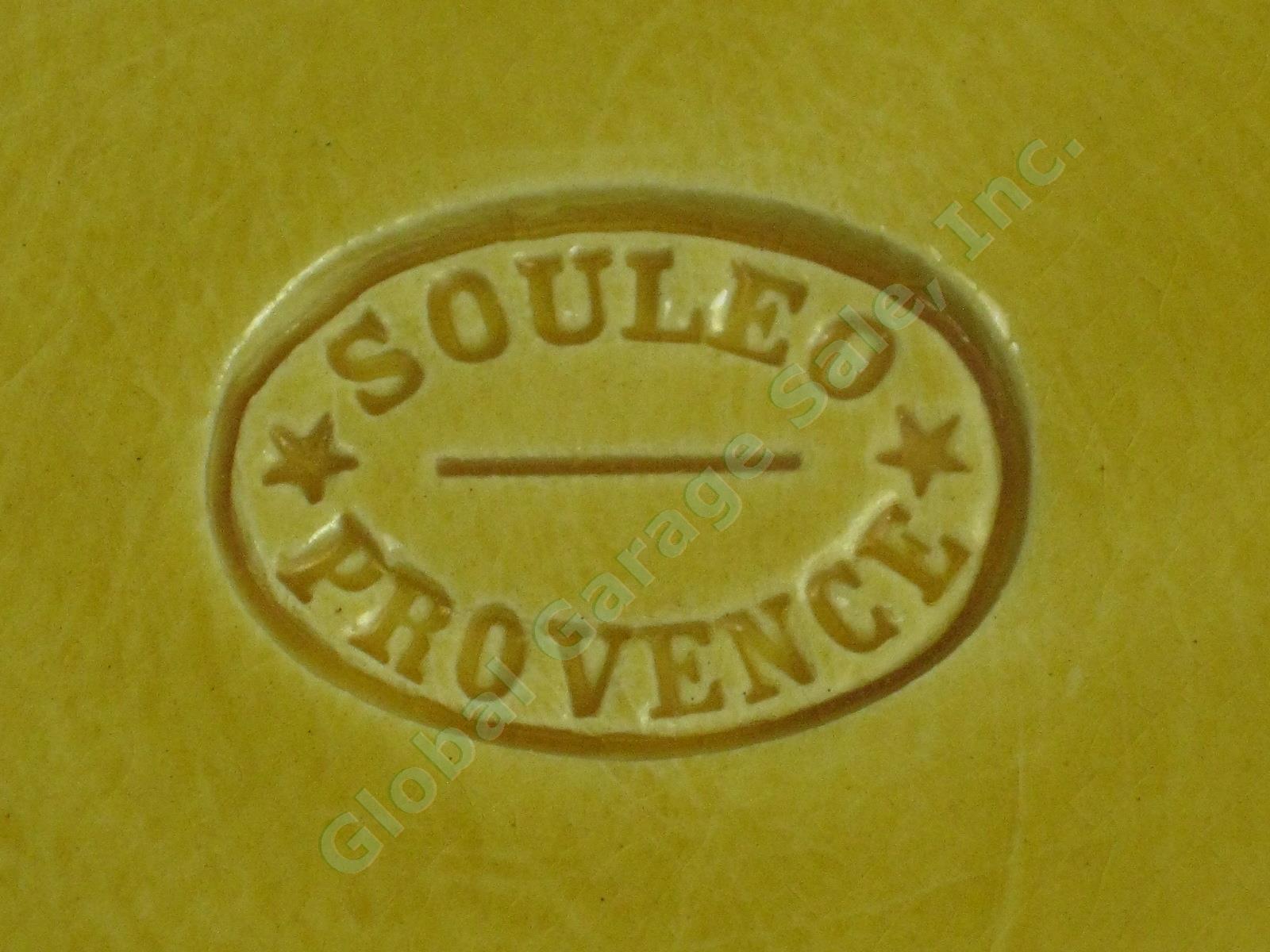 7 Souleo Terre E Provence Yellow Glazed French Pottery Bowl Lot Set 5.25" x 3.5" 3