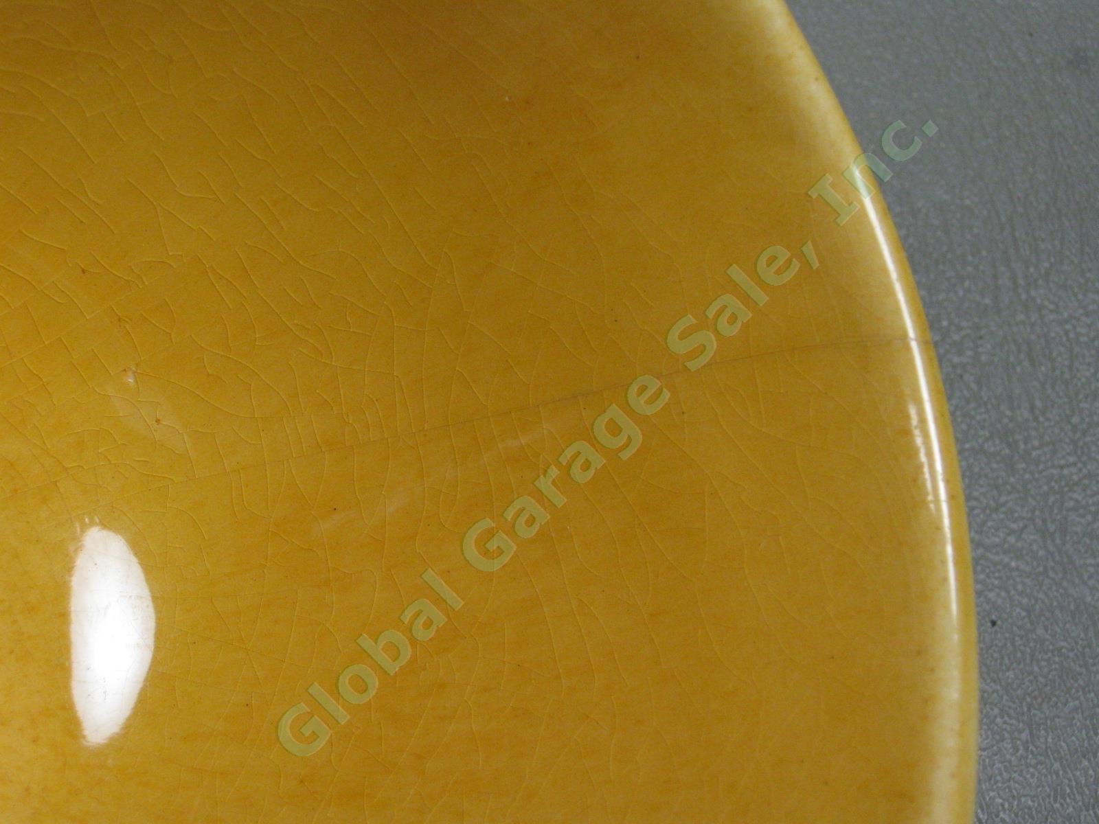 7 Souleo Terre E Provence Yellow Glazed French Pottery Bowl Lot Set 5.25" x 3.5" 4