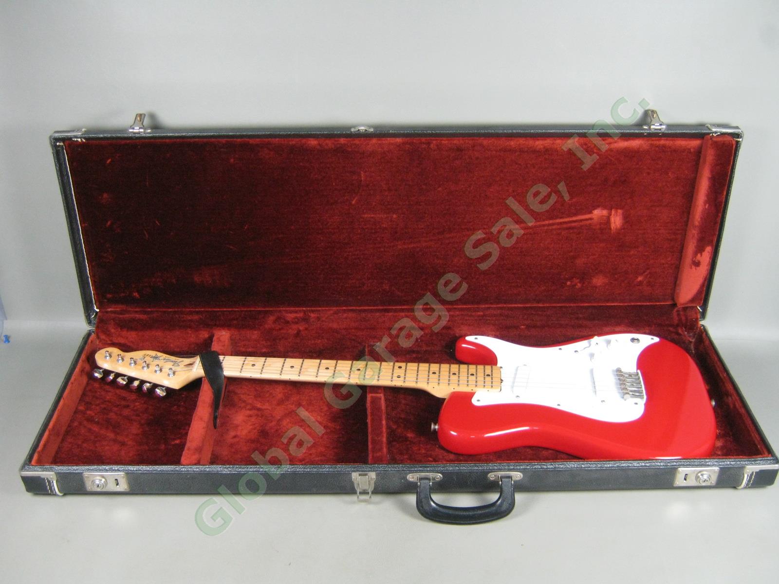 Vtg 1981 Fender Bullet Electric Guitar w/Case Telecaster Neck Mustang Pickups NR