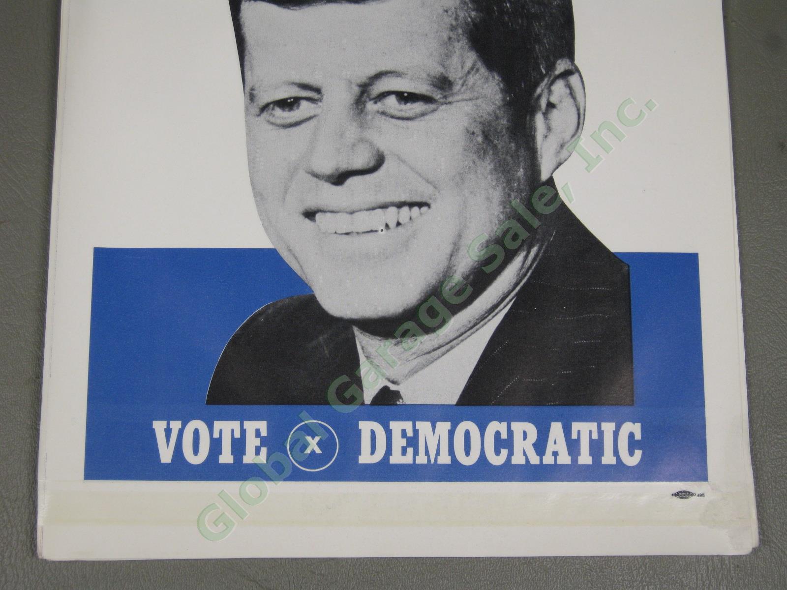 8 Vtg 1960 John F Kennedy JFK Vote Democratic Political Campaign Posters Lot NR! 2