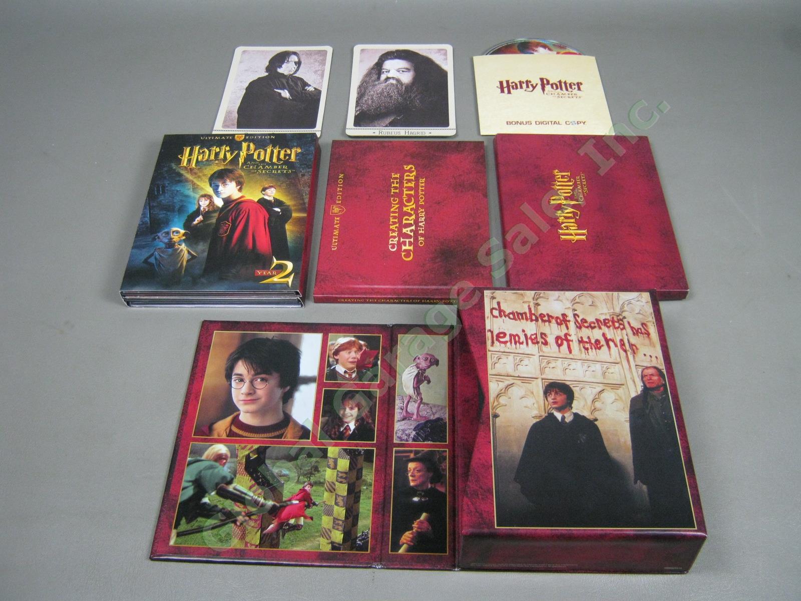 Complete Set Of 7 Harry Potter Ultimate Edition Blu-Ray Movies W/ Boxes Booklets 4