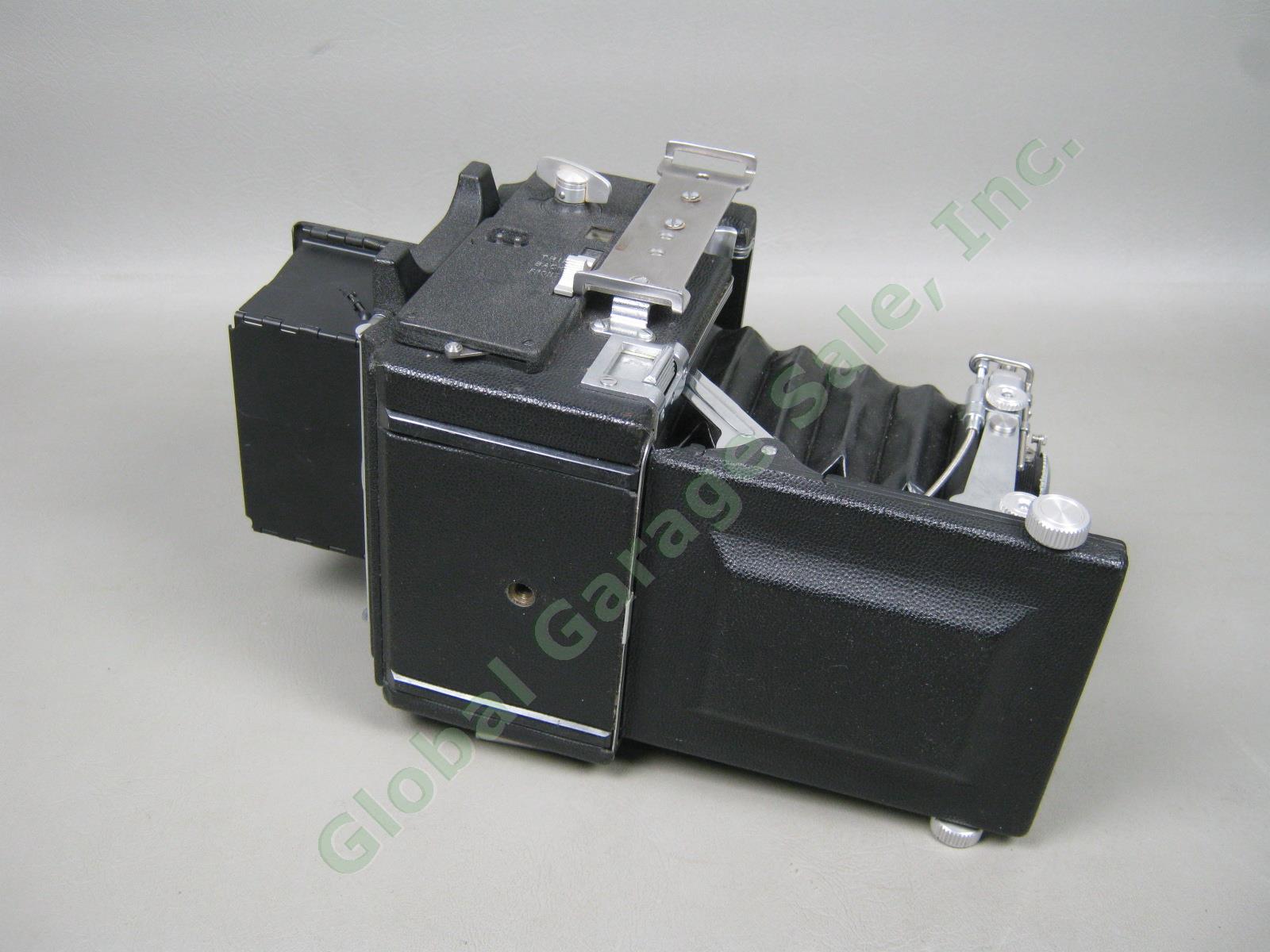 Vtg Graflex Speed Graphic Large Format Camera Kodak Ektar 3.7 105mm Lens Bundle 11