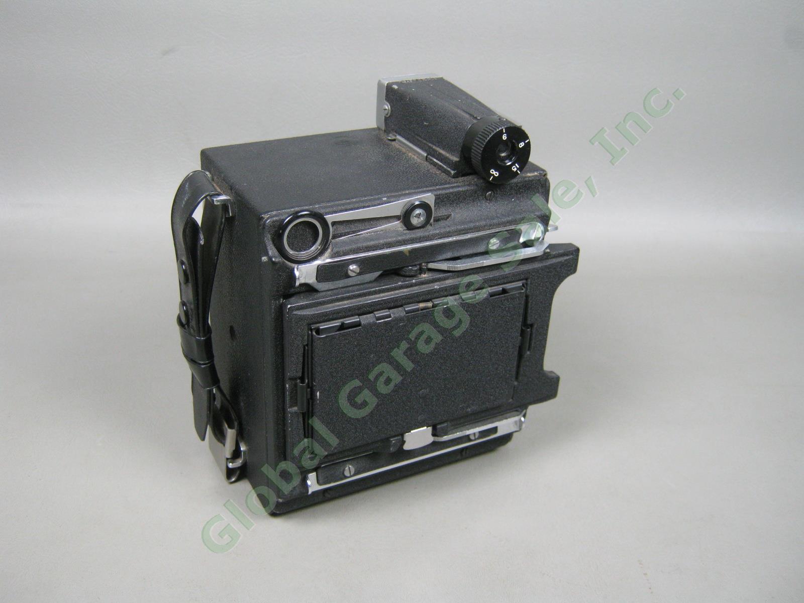 Vtg Graflex Speed Graphic Large Format Camera Kodak Ektar 3.7 105mm Lens Bundle 13