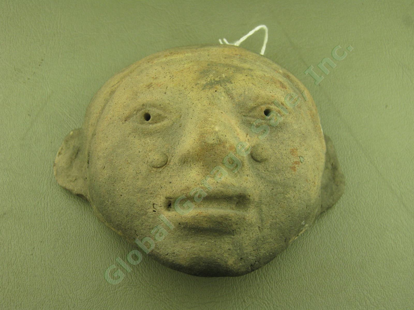 Antique Pre-Columbian Tumaco Tolita Culture Pottery Mask 5x5.5" 600BC - 200AD