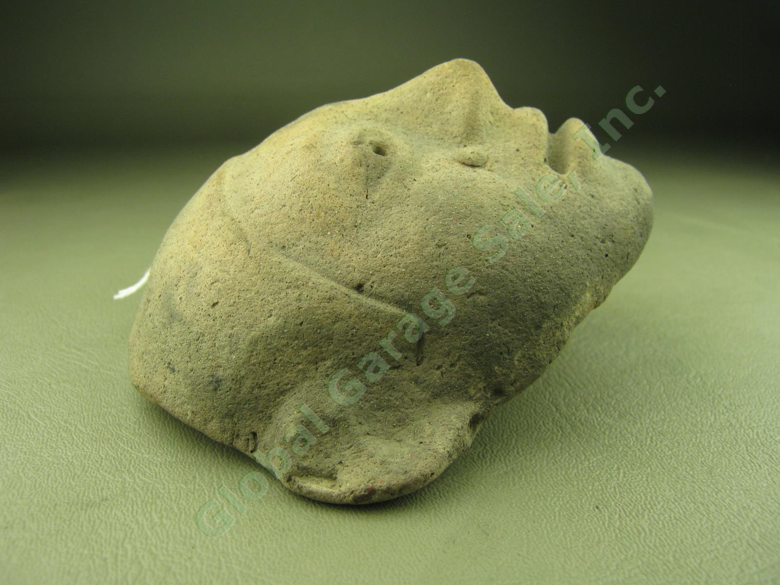 Antique Pre-Columbian Tumaco Tolita Culture Pottery Mask 5x5.5" 600BC - 200AD 1