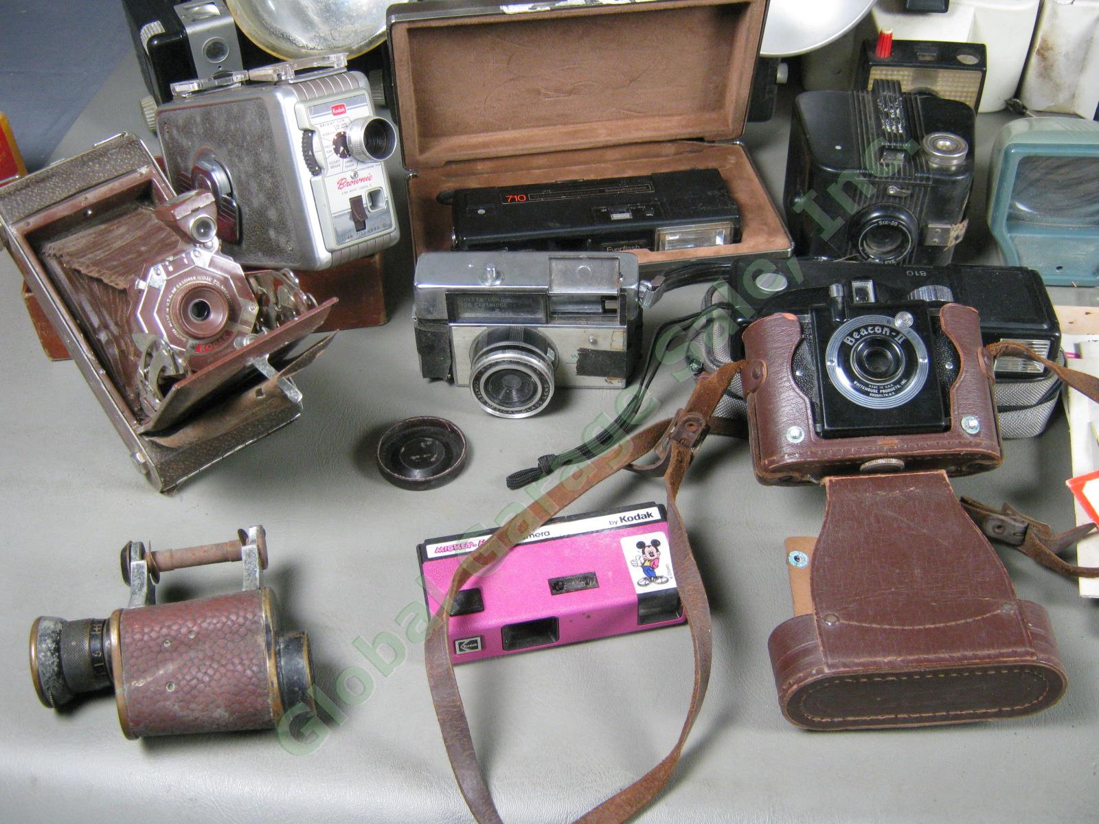 Vintage Antique Film Movie Camera Projector Lot Kodak Brownie Polaroid Yashica + 5