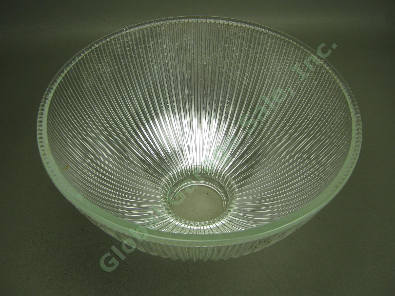 Vtg Holophane Industrial Cast Iron Wall Sconce Light Fixture 12" Glass Pendant 7
