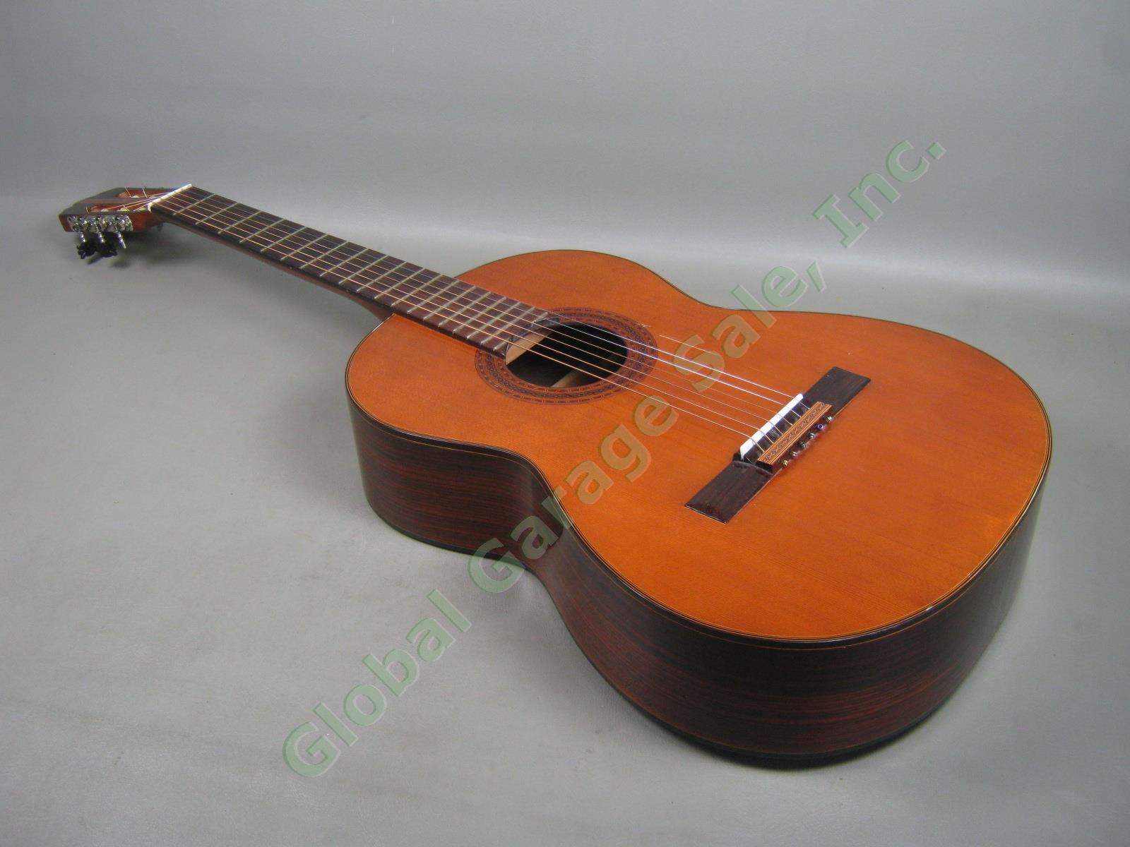 Rare Vtg 1970s Alvarez 5001 Classical Acoustic Guitar Made In Japan W/ Hard Case 1