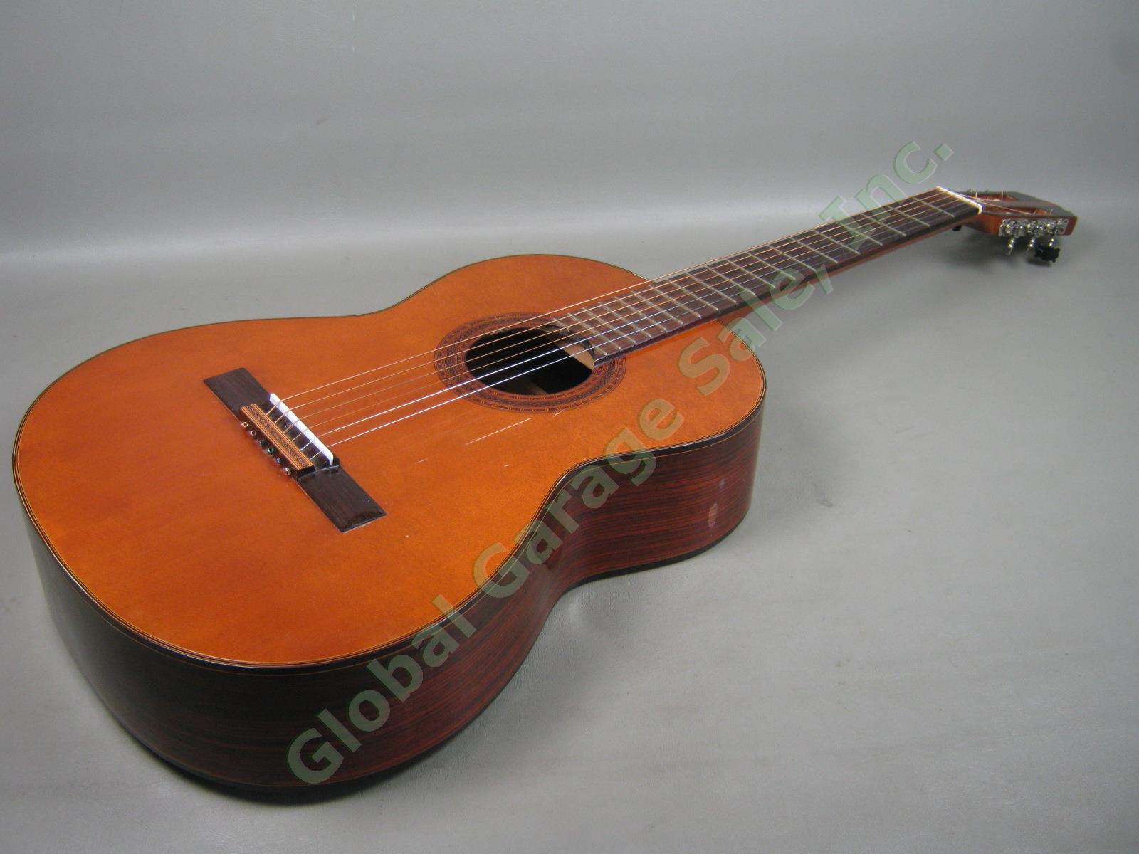 Rare Vtg 1970s Alvarez 5001 Classical Acoustic Guitar Made In Japan W/ Hard Case 3