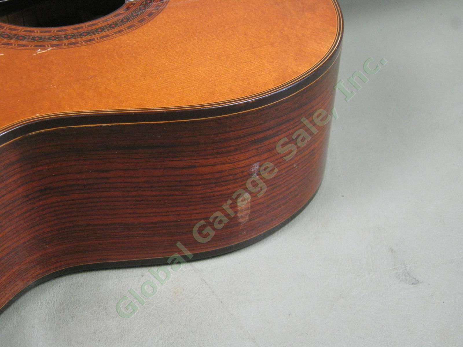 Rare Vtg 1970s Alvarez 5001 Classical Acoustic Guitar Made In Japan W/ Hard Case 5