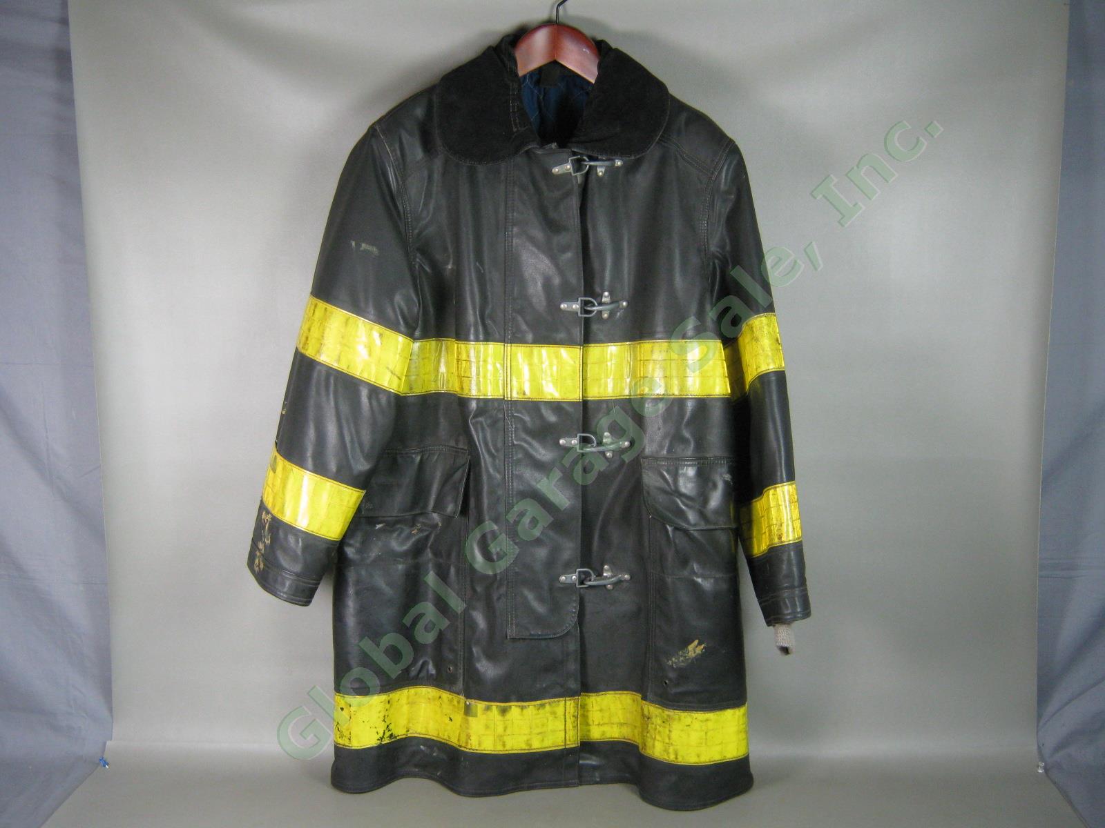 Vtg 1986 FDNY NY Fire Dept Winter Bunker Turnout Firefighter Jacket Coat Size 44