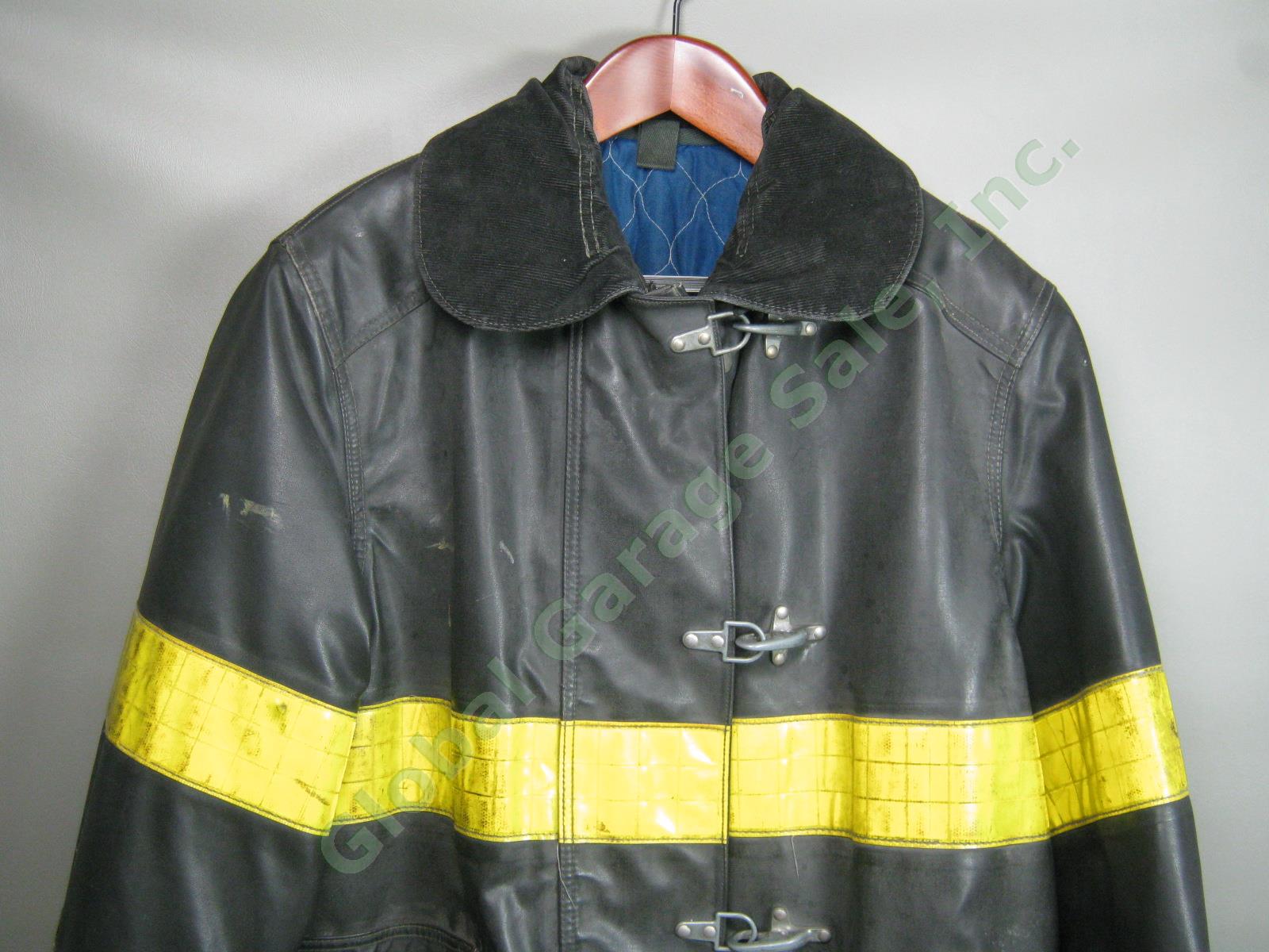 Vtg 1986 FDNY NY Fire Dept Winter Bunker Turnout Firefighter Jacket Coat Size 44 1