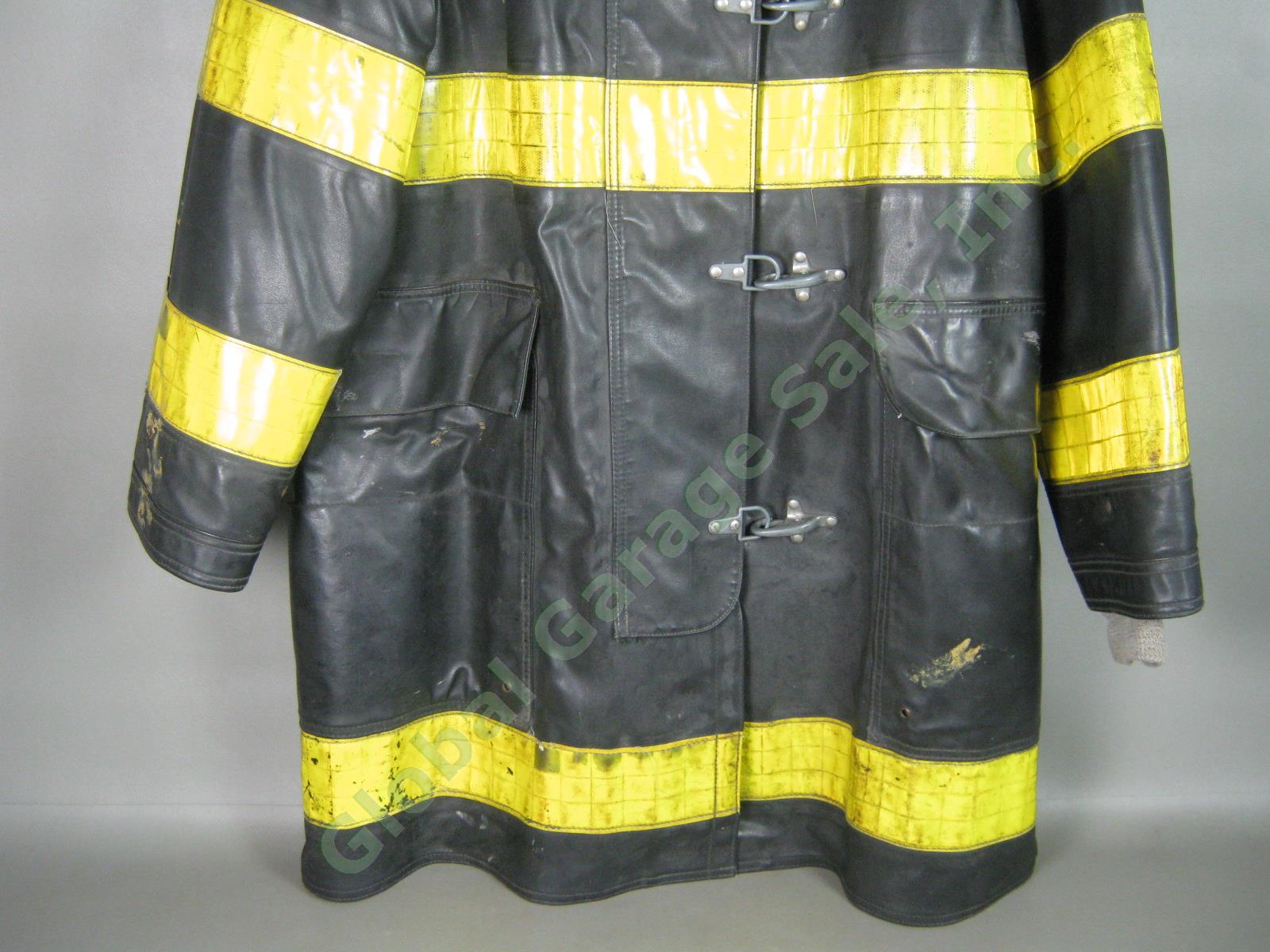 Vtg 1986 FDNY NY Fire Dept Winter Bunker Turnout Firefighter Jacket Coat Size 44 2