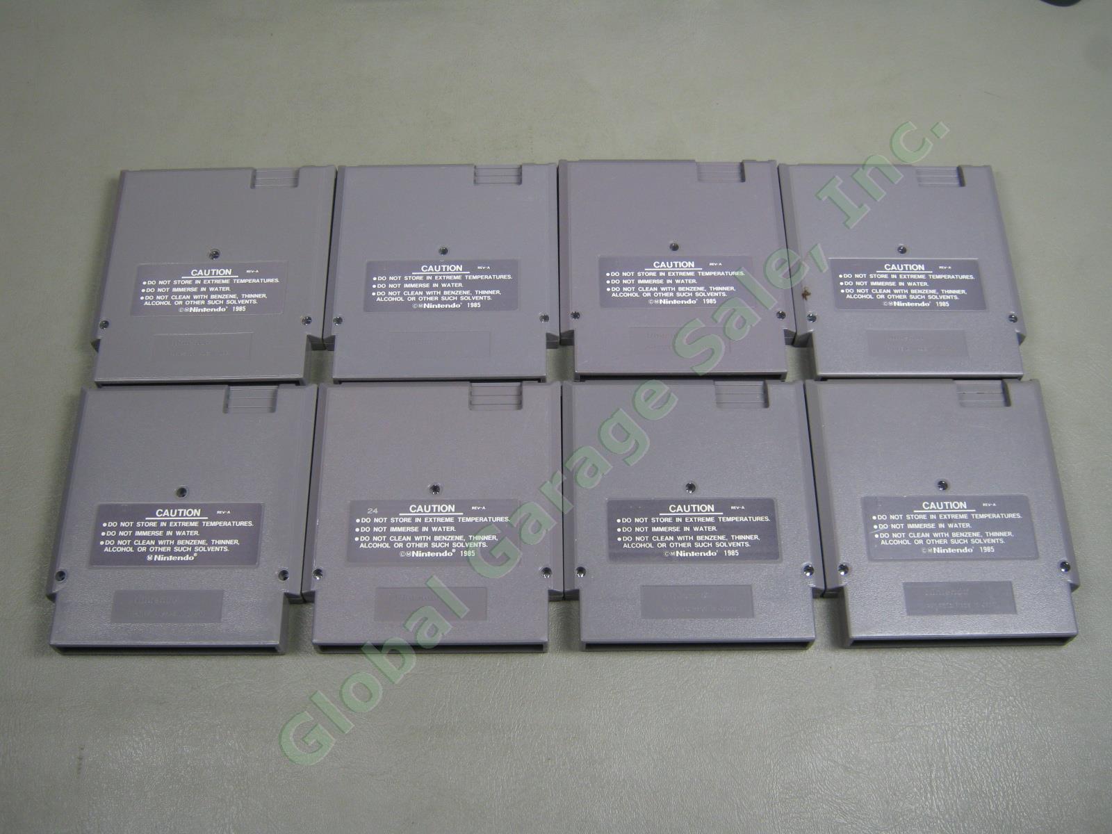 Nintendo NES-001 Console System 8 Game Cartridge Zapper Bundle Lot Kid Icarus ++ 2