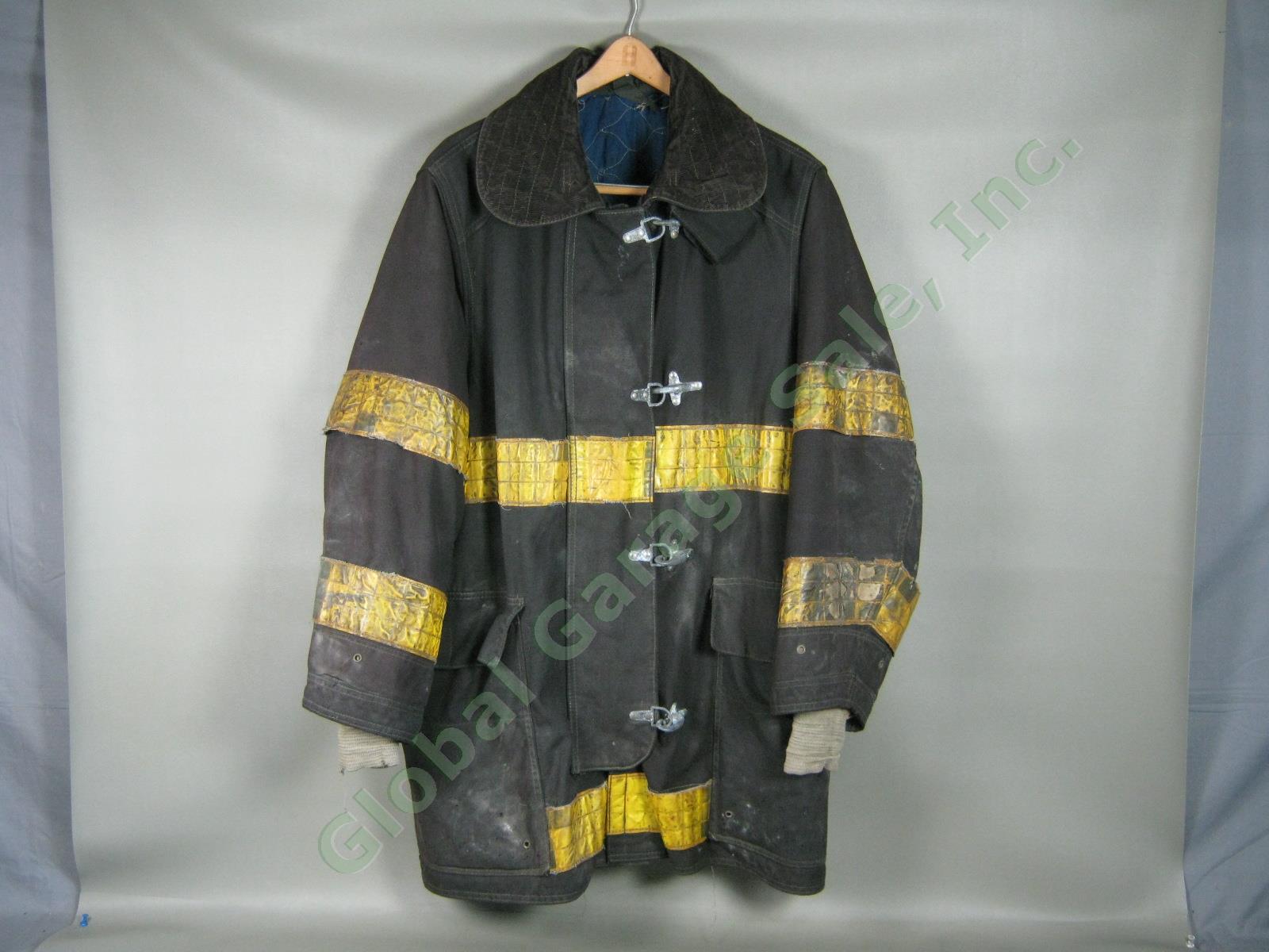 Vtg Jersey City NJ Fire Dept Summer Firefighter Turnout Jacket Coat Cairns Sz 42 2
