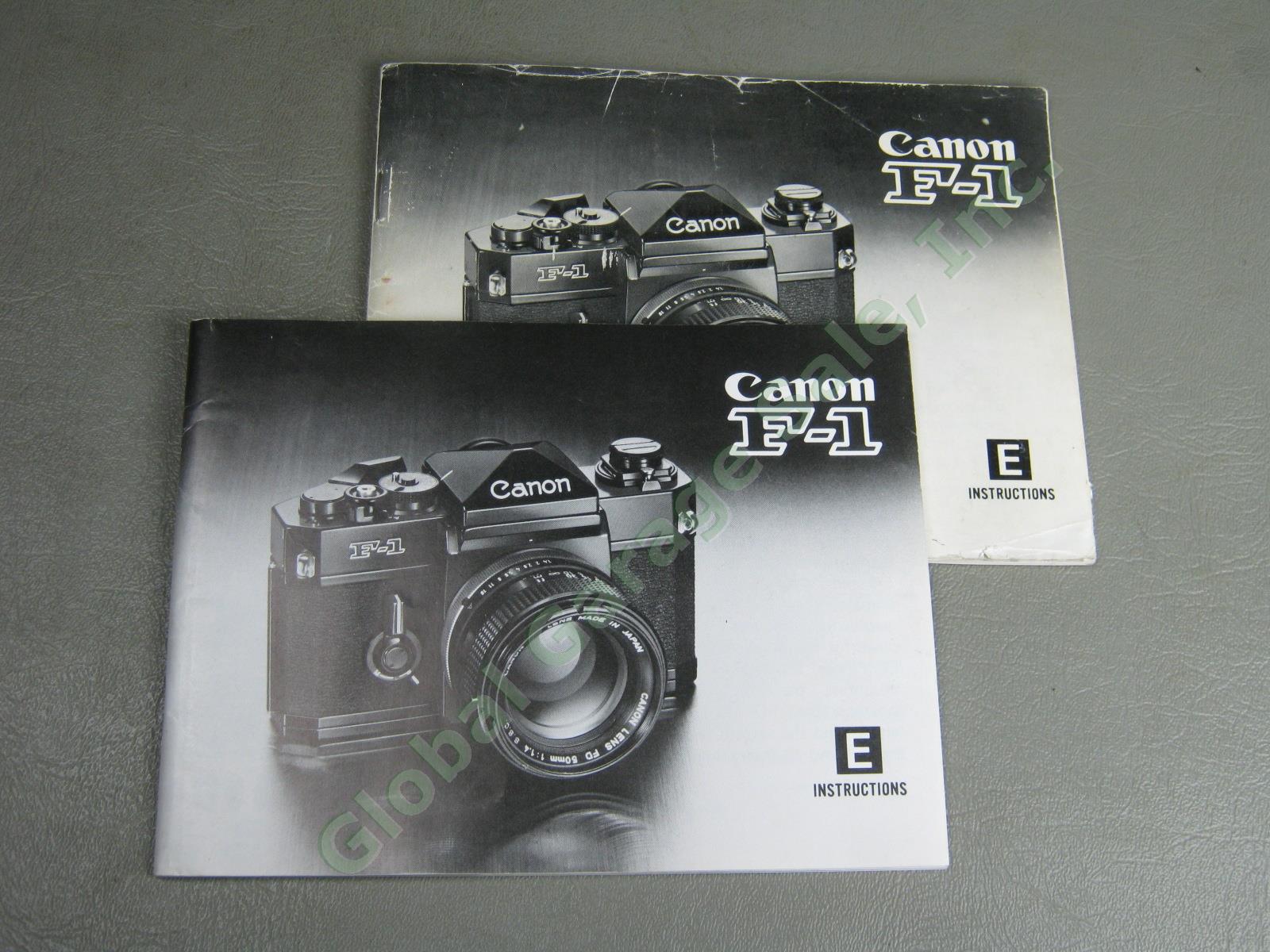 Canon F-1 Camera + Data Back F + Motor Drive MF + Focusing Screen L D Bundle NR! 14