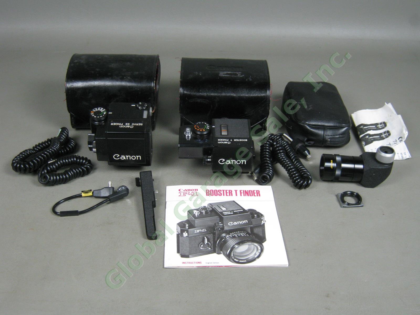 3 Canon Finders Lot Servo EE + Booster T + Angle B for F-1 Camera NO RESERVE!