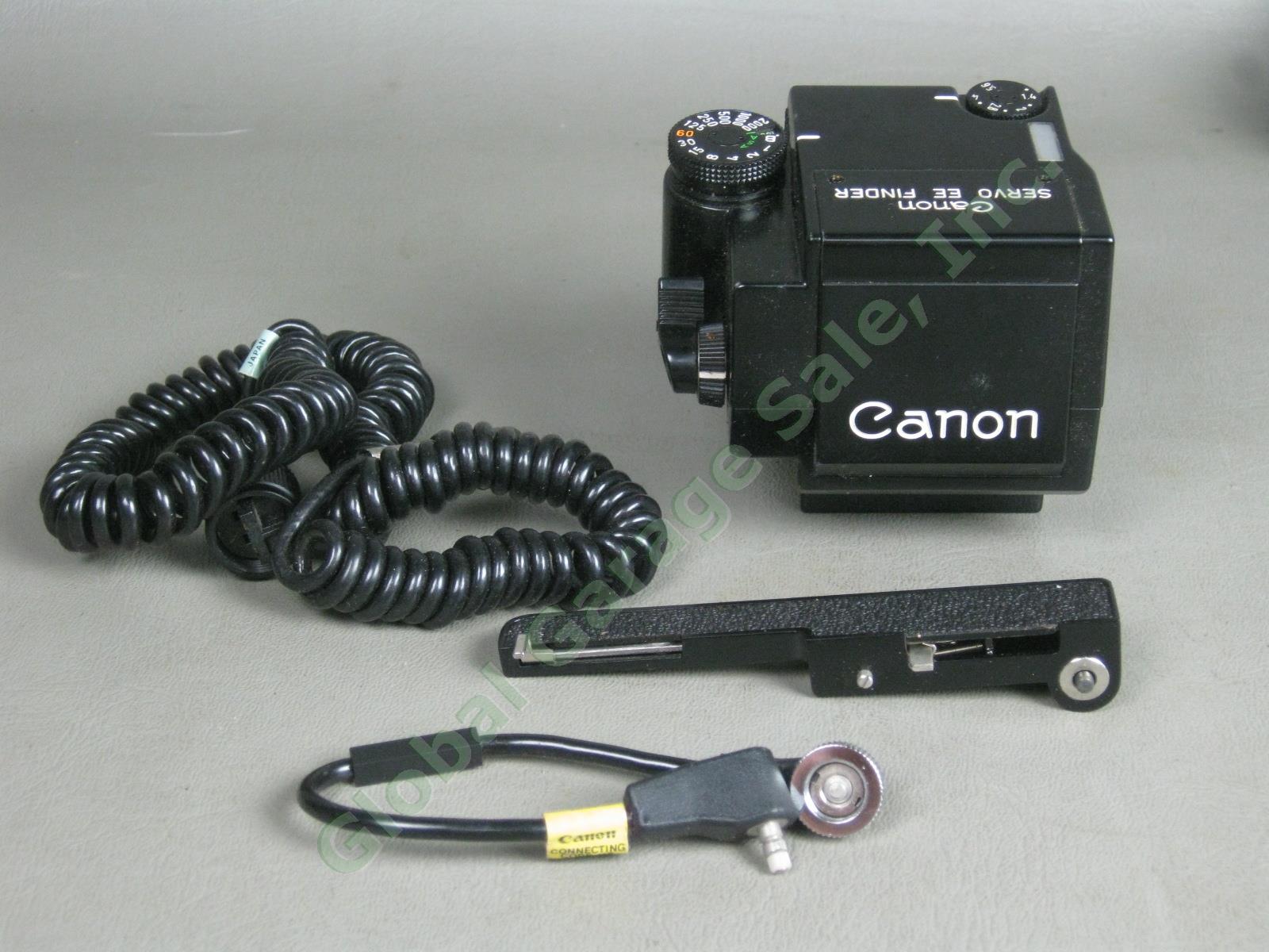 3 Canon Finders Lot Servo EE + Booster T + Angle B for F-1 Camera NO RESERVE! 6