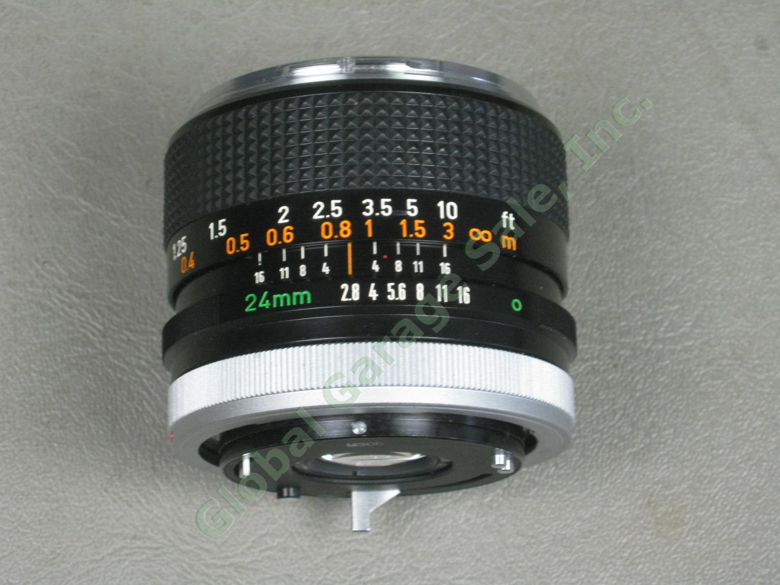 Canon Lens Lot FL 50mm 1:1.8 + FD 24mm 1:2.8 Skylight/Haze Filters Made In Japan 6