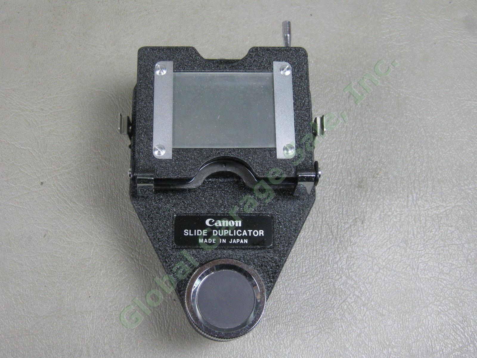Canon Bellows FL Duplicator 8 Magnifier R Macrophoto Adapter MA-52 Camera Lot NR 16