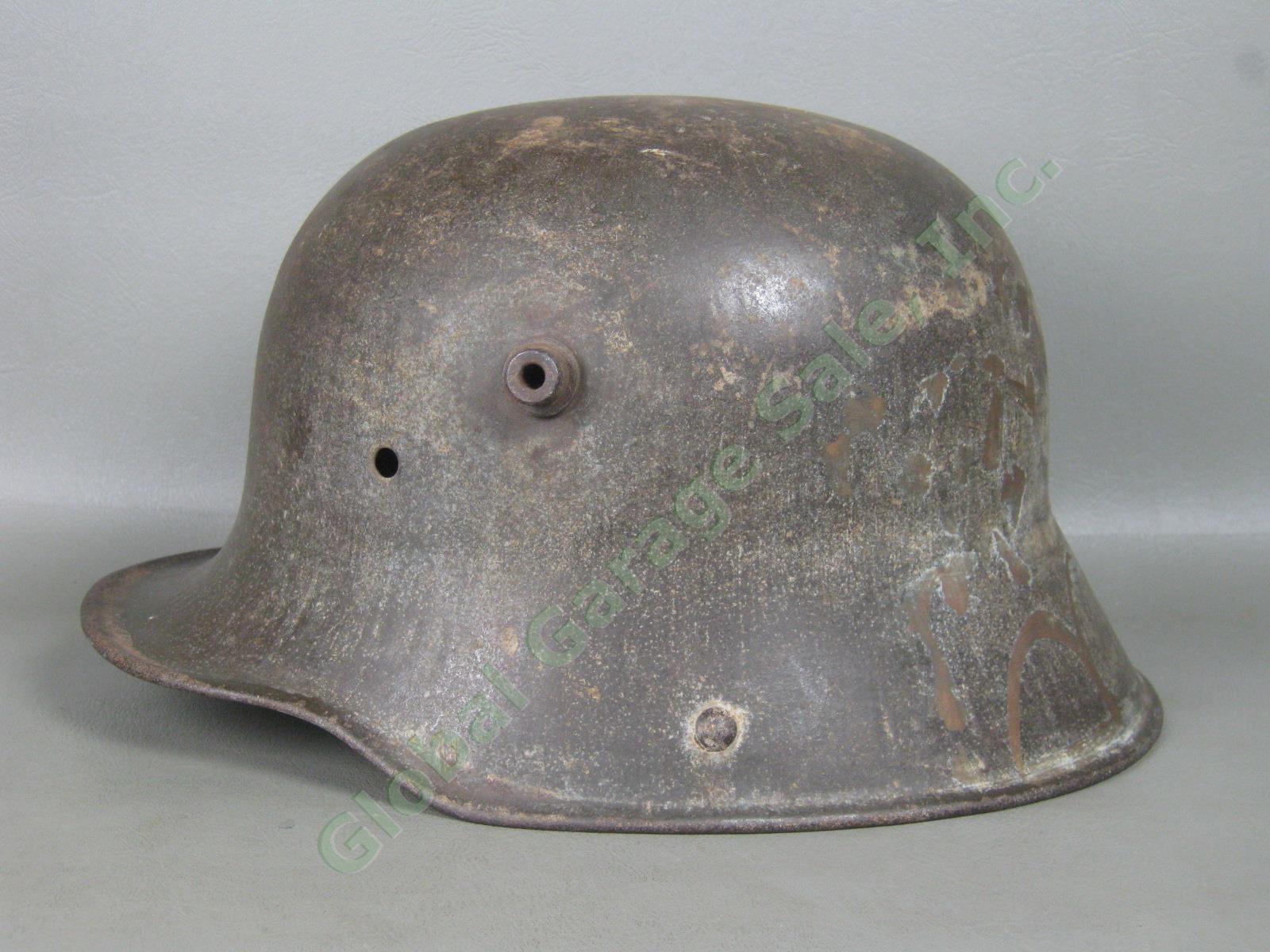 Original WWI German Stahlhelm Steel Army Helmet M16 M17 M1916 M1917 BF64 NO RES!