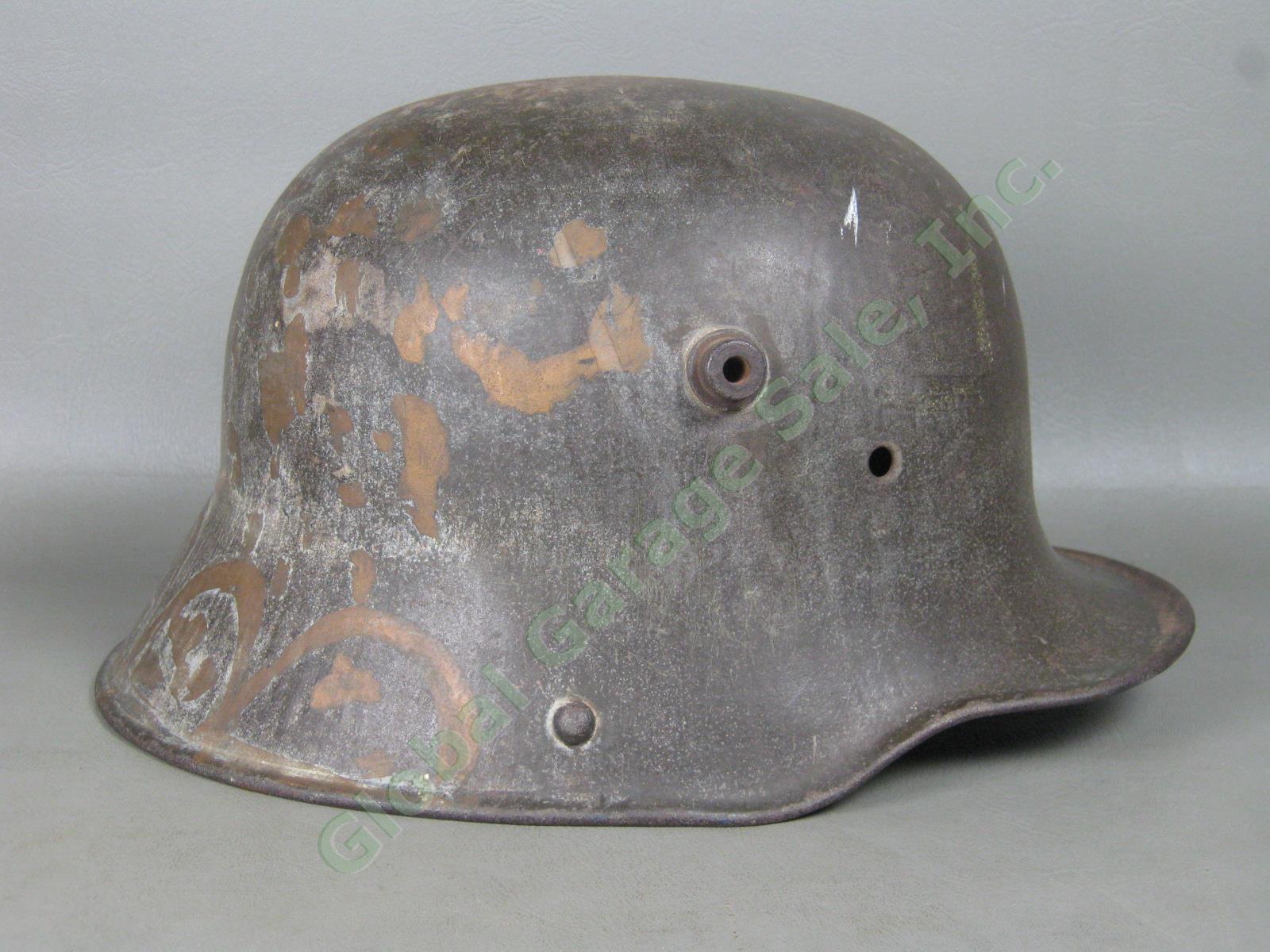 Original WWI German Stahlhelm Steel Army Helmet M16 M17 M1916 M1917 BF64 NO RES! 1
