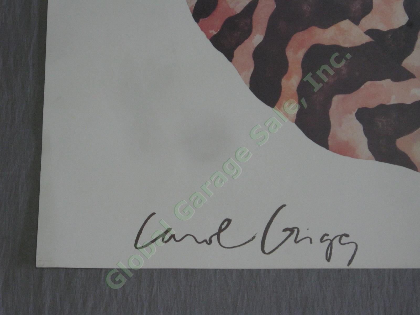 Rare Carol Grigg One Speaks One Listens Gango Gallery Watercolor Art Print NR! 2