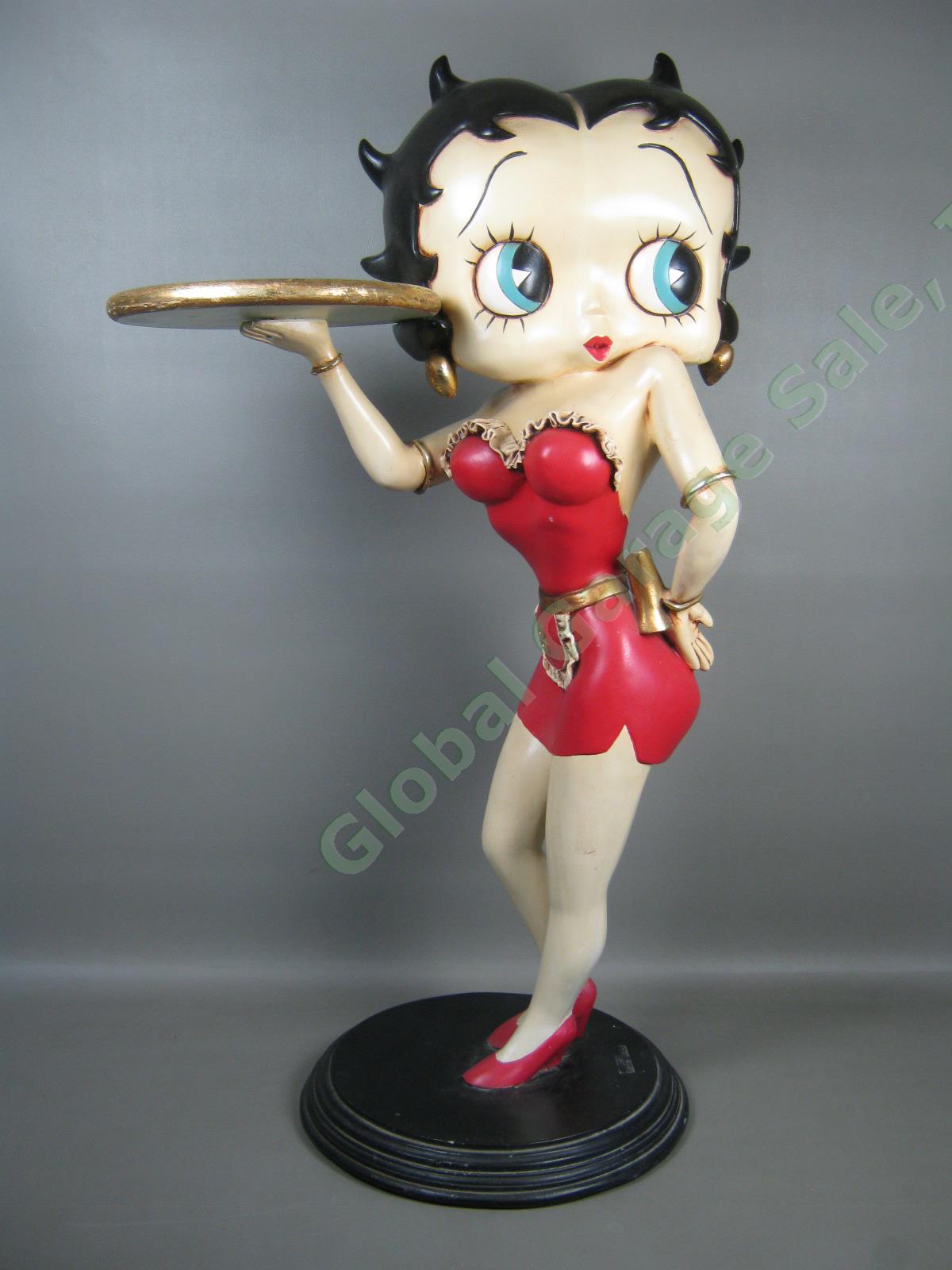 3ft 36 Tall Betty Boop Life Size Standing Waitress Display Figure Statue Hearst 8245