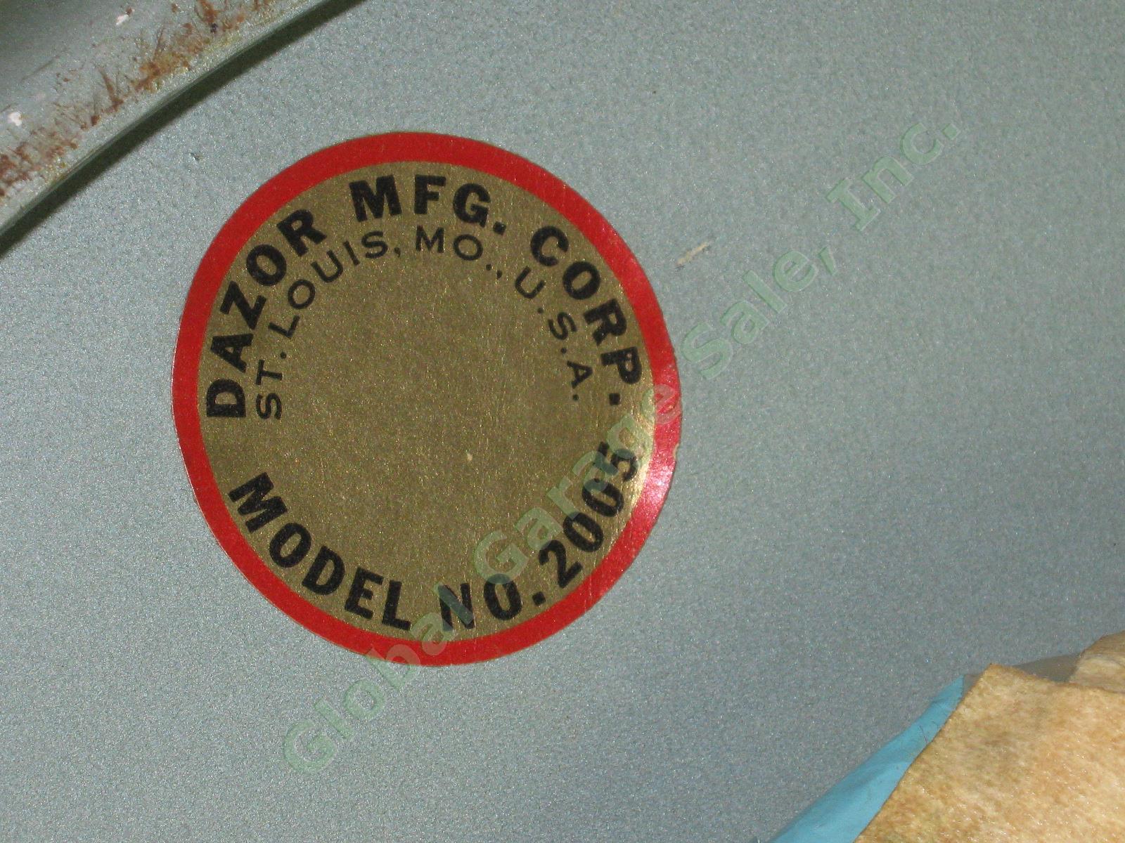 Vtg Dazor Model 2005 Mid-Century Modern Atomic Retro Flying Saucer Floor Lamp NR 8