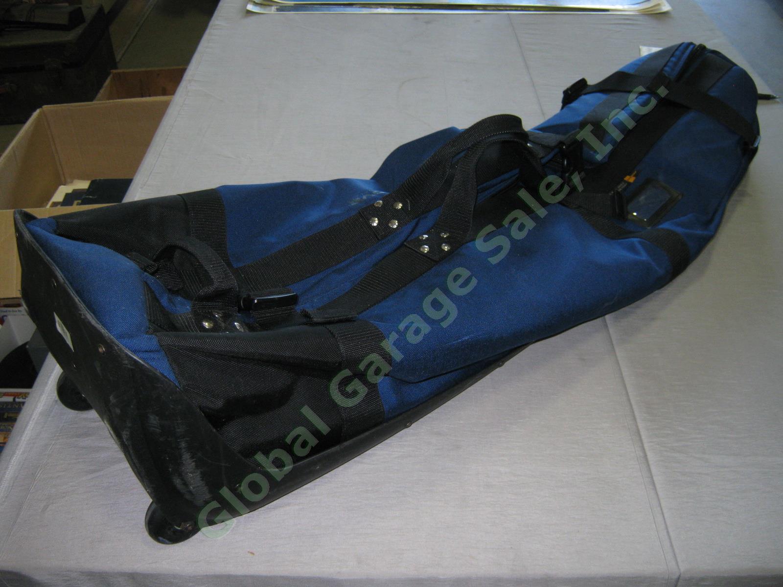 Navy Club Glove Burst Proof Travel Golf Club Bag With Wheels 2 II Free Stiff Arm 3