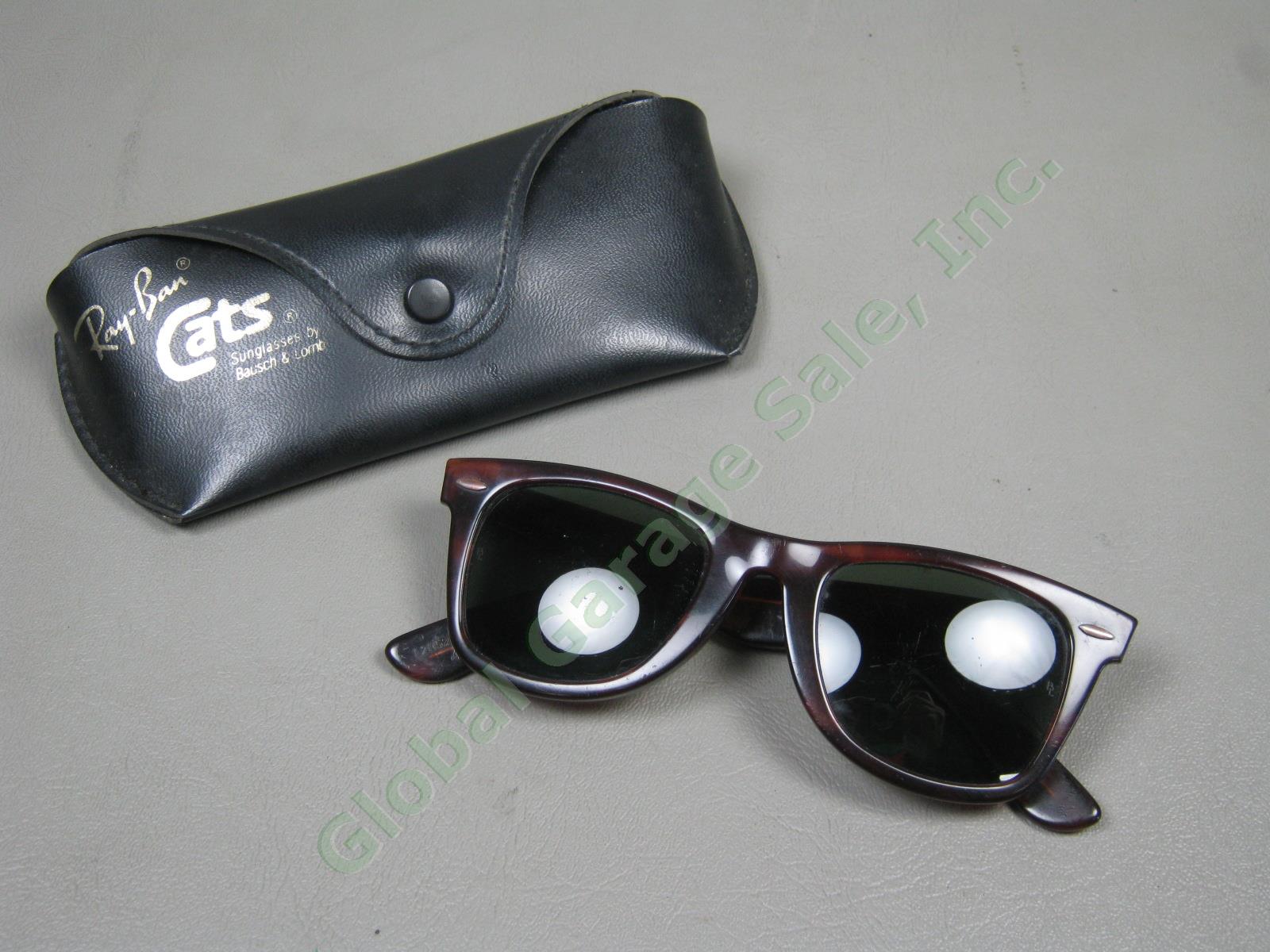 Vtg Bausch Lomb 5022 Ray-Ban Wayfarer Tortoise Shell Style Sunglasses L2052 UYAS