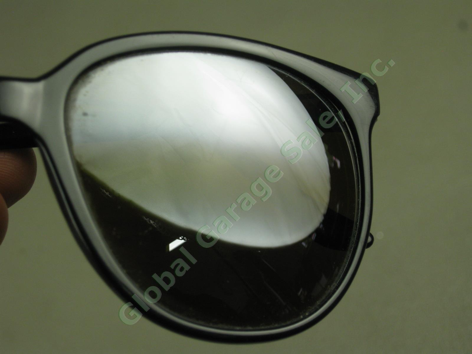 Vtg Skilynx-Acier-Vuarnet Pouilloux 4002 Black Sunglasses W/ Amber Lenses France 2