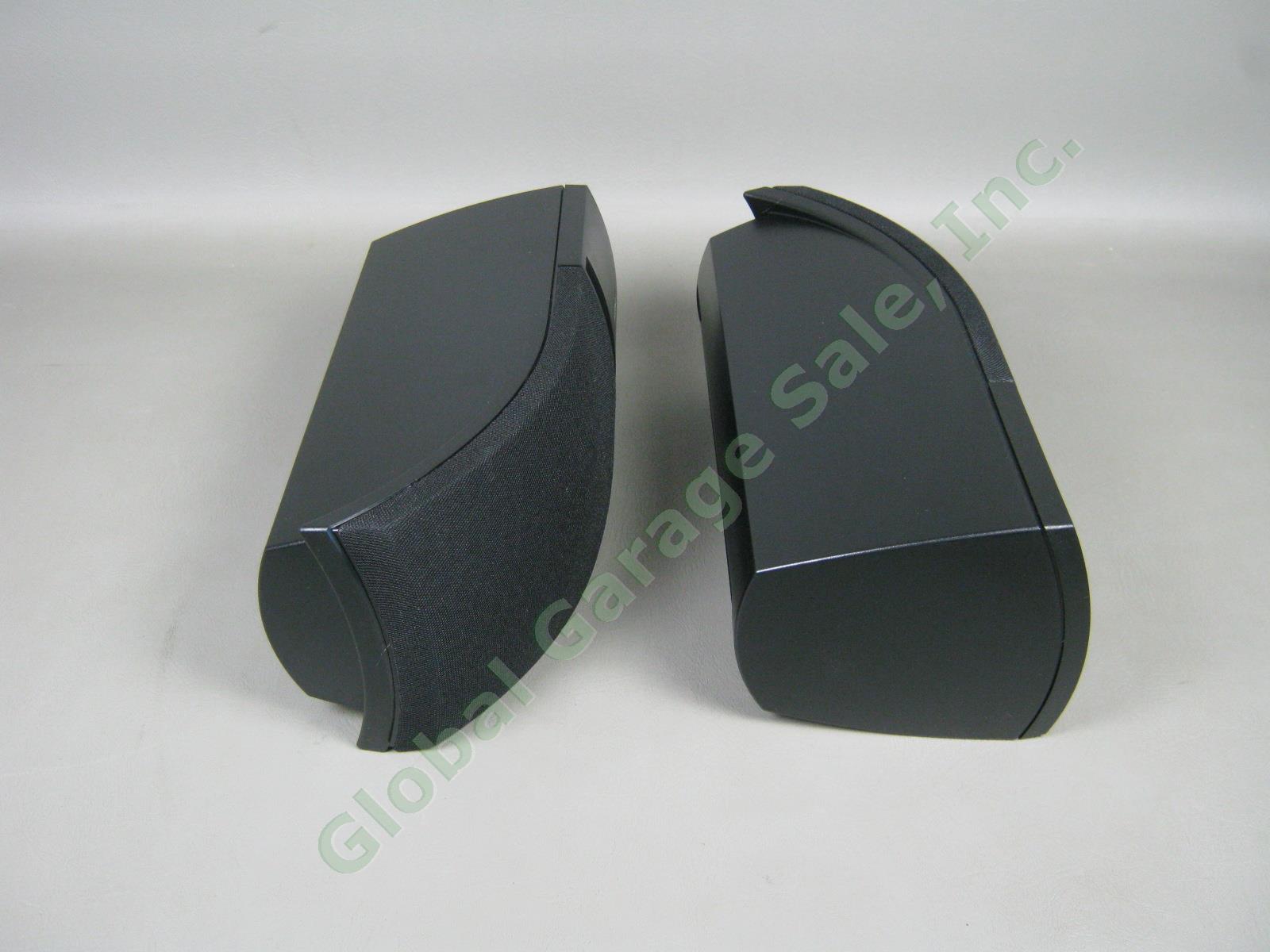 Black Pair Bose 161 Left Right Bookshelf Speaker System +Brackets Manual Box Lot 5
