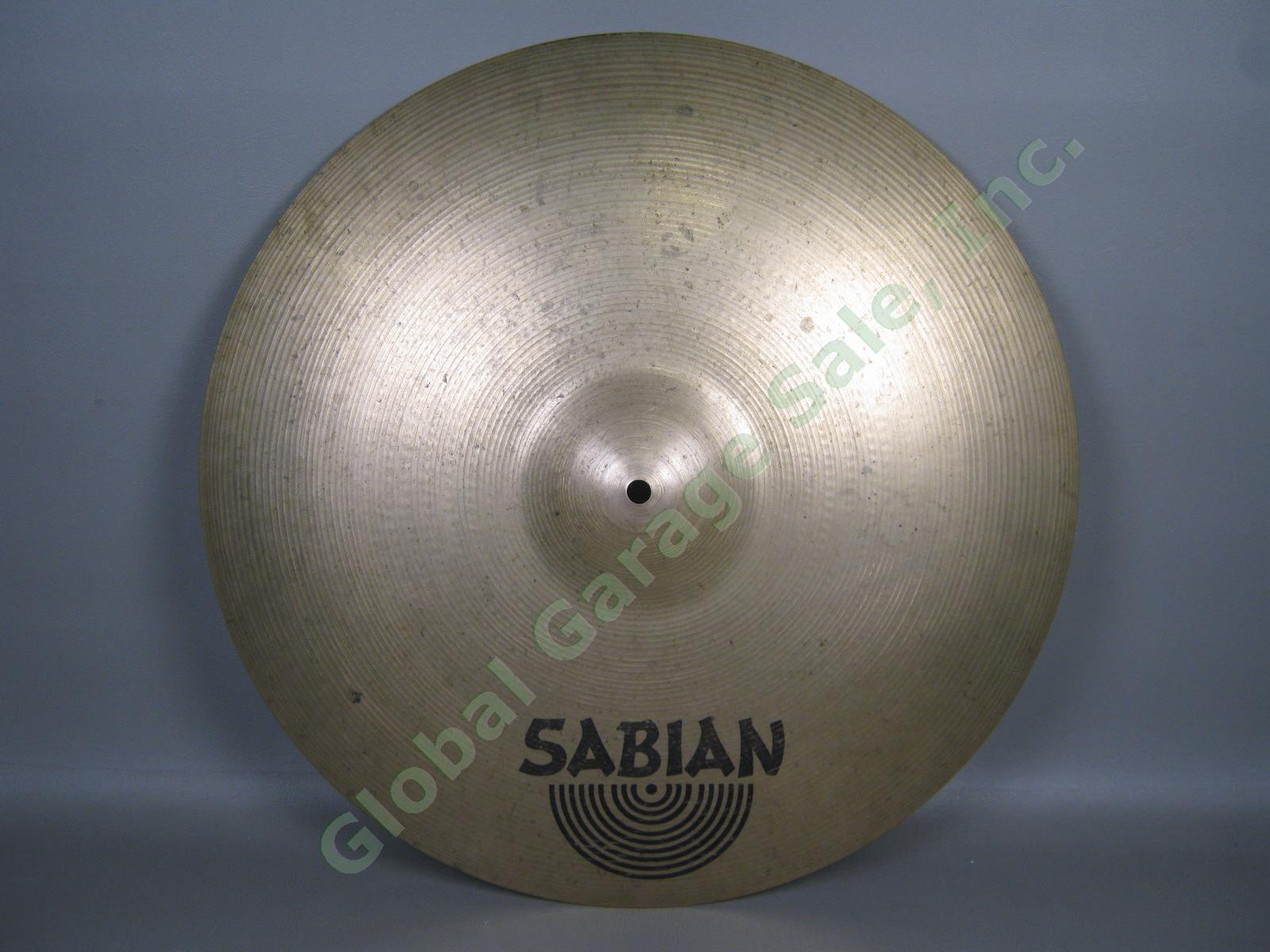 Sabian 20" Inch Ride Drum Cymbal Made In Canada Exc Cond NO RESERVE PRICE!