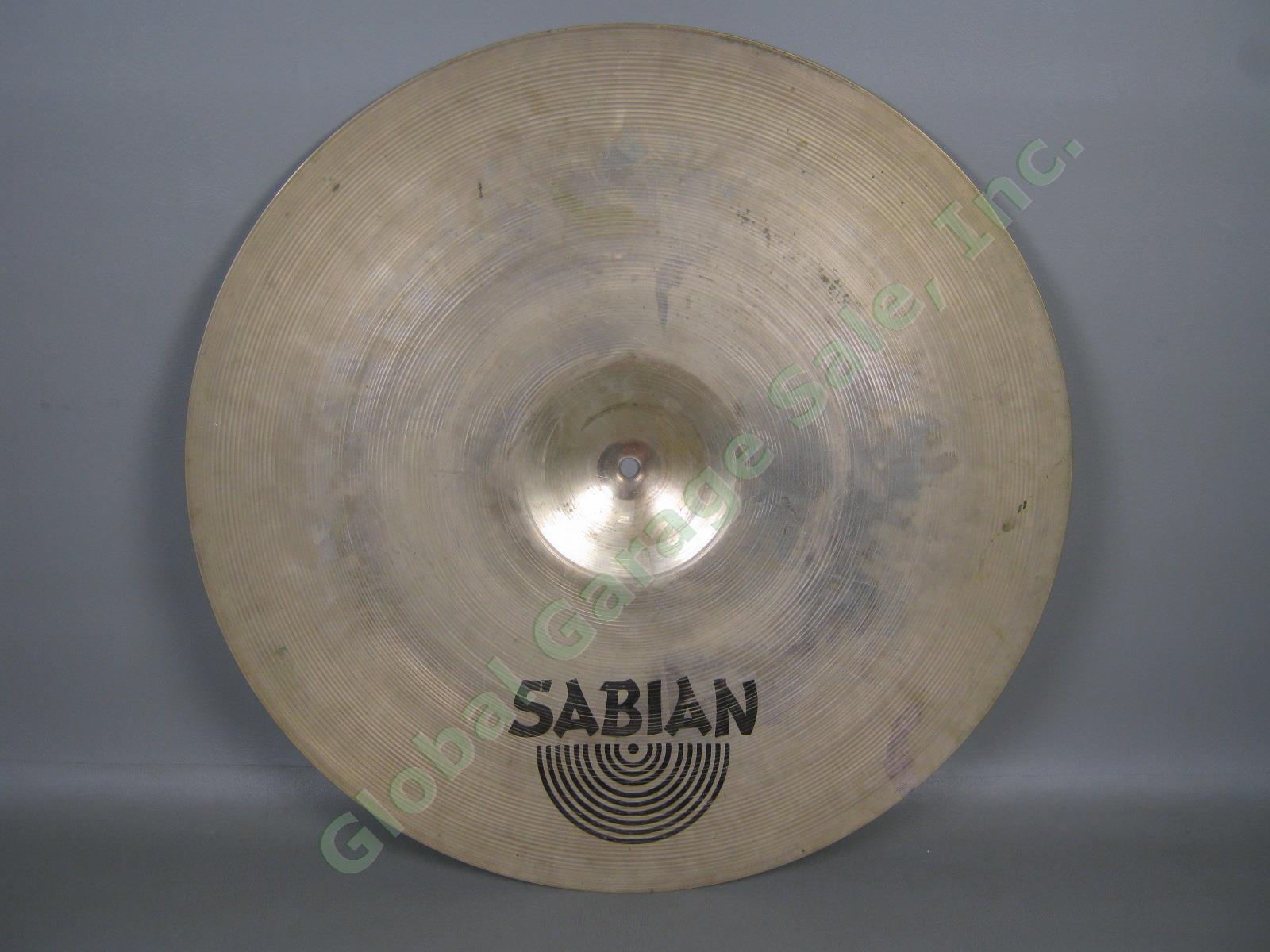 Sabian 20" Inch Ride Drum Cymbal Made In Canada Exc Cond NO RESERVE PRICE! 4