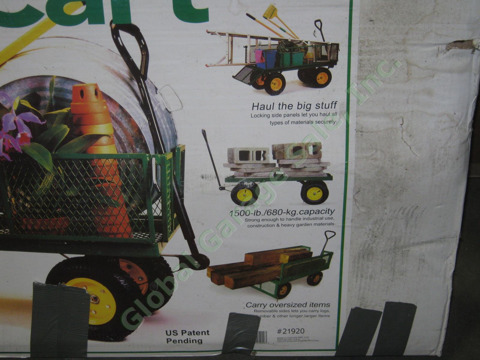NIB Falconer Industrial Garden Cart Wagon 1500lb Capacity 24"x48" Deck 9.3 cu ft 3