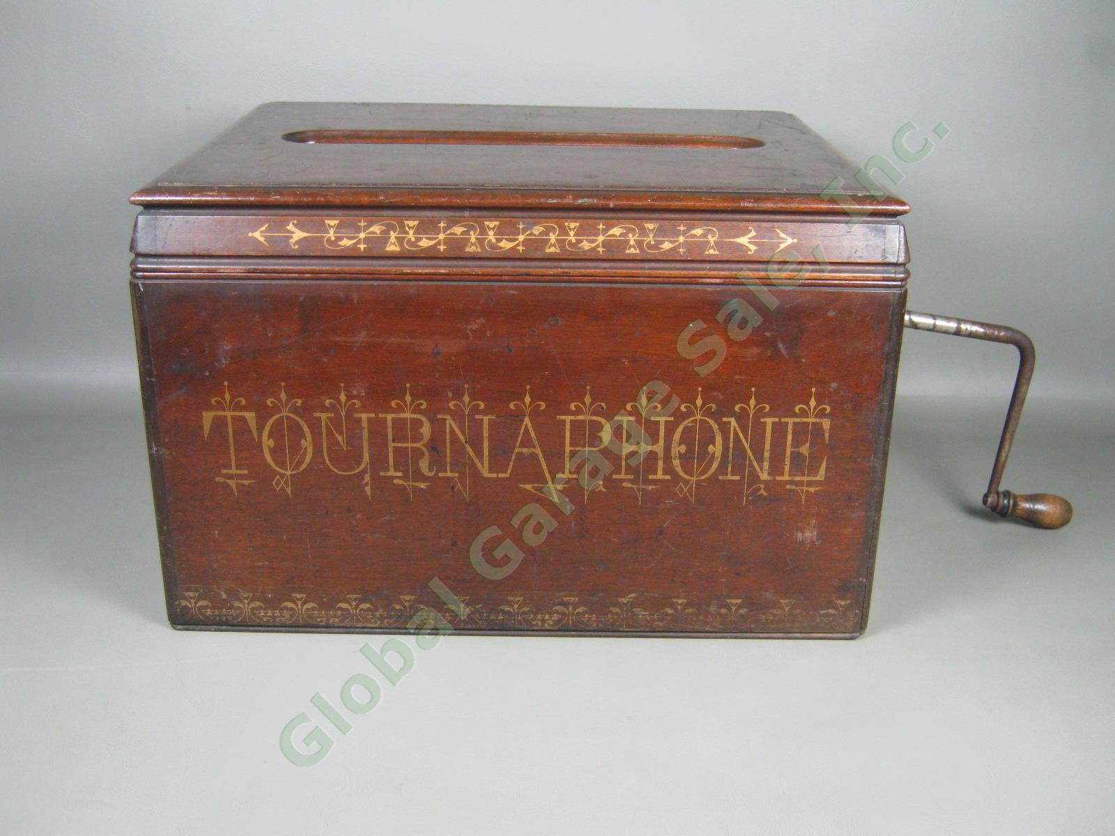 Rare Original Antique Tournaphone 25-Note Organette Paper Roll Organ No Reserve!