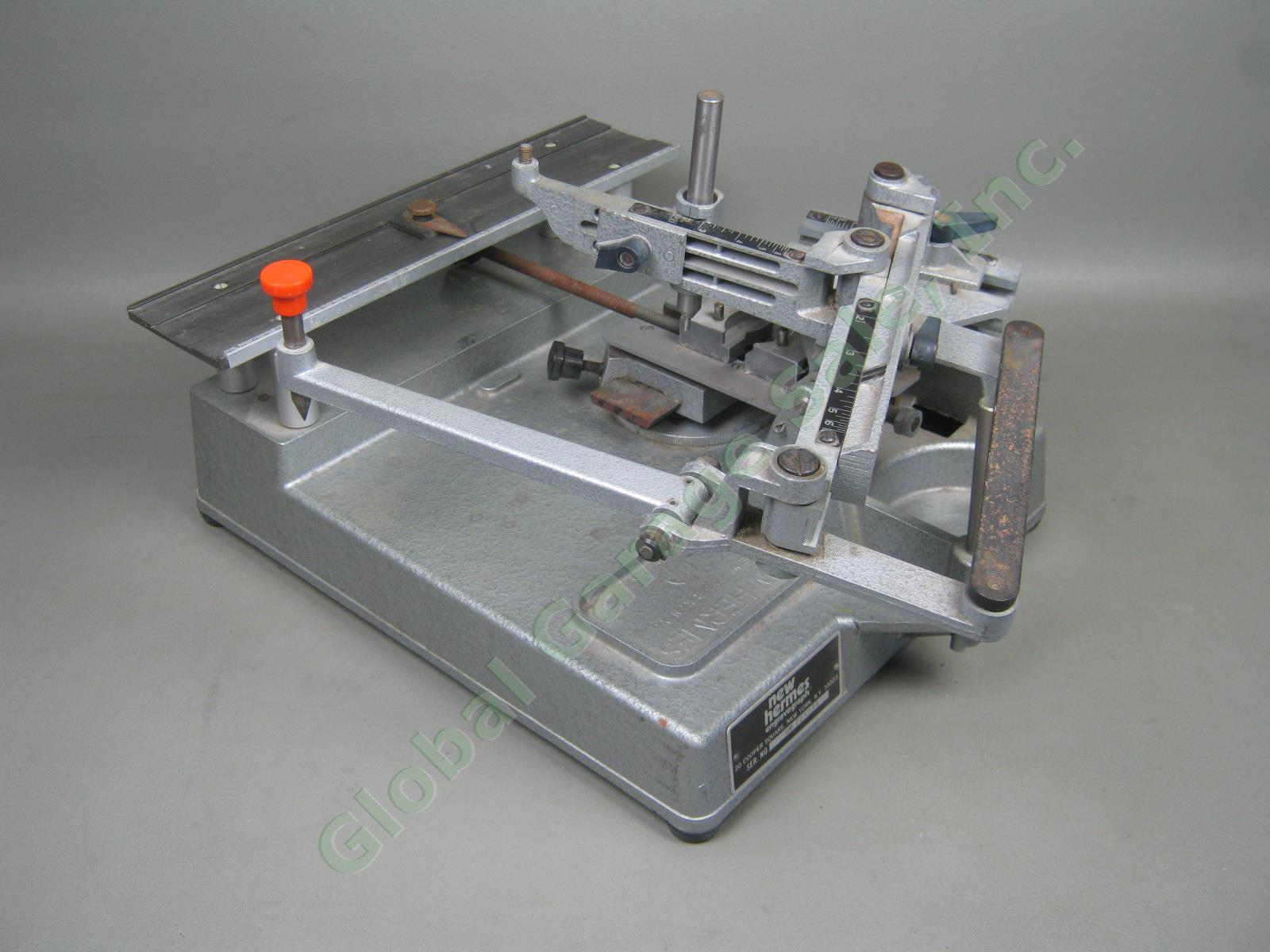 Vtg New Hermes Engravograph Portable Engraving Machine Serial GM 705794 EM-10101 1
