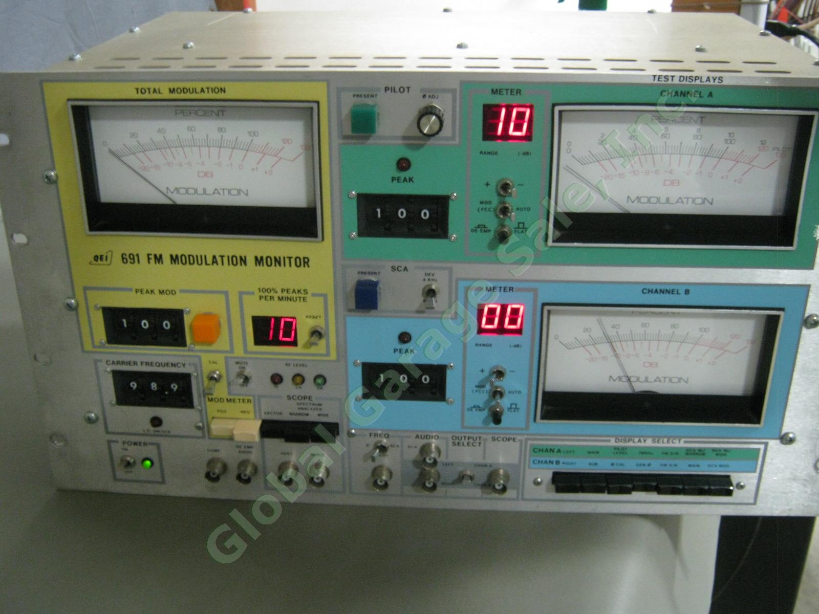 QEI 691 Professional FM Radio Modulation Monitor Test Set Working When Removed 1