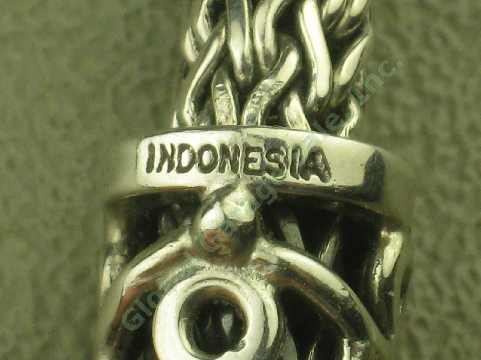 Aquamarine Woven Sterling Silver + 18k Gold Bracelet BA Indonesia John Hardy? NR 5