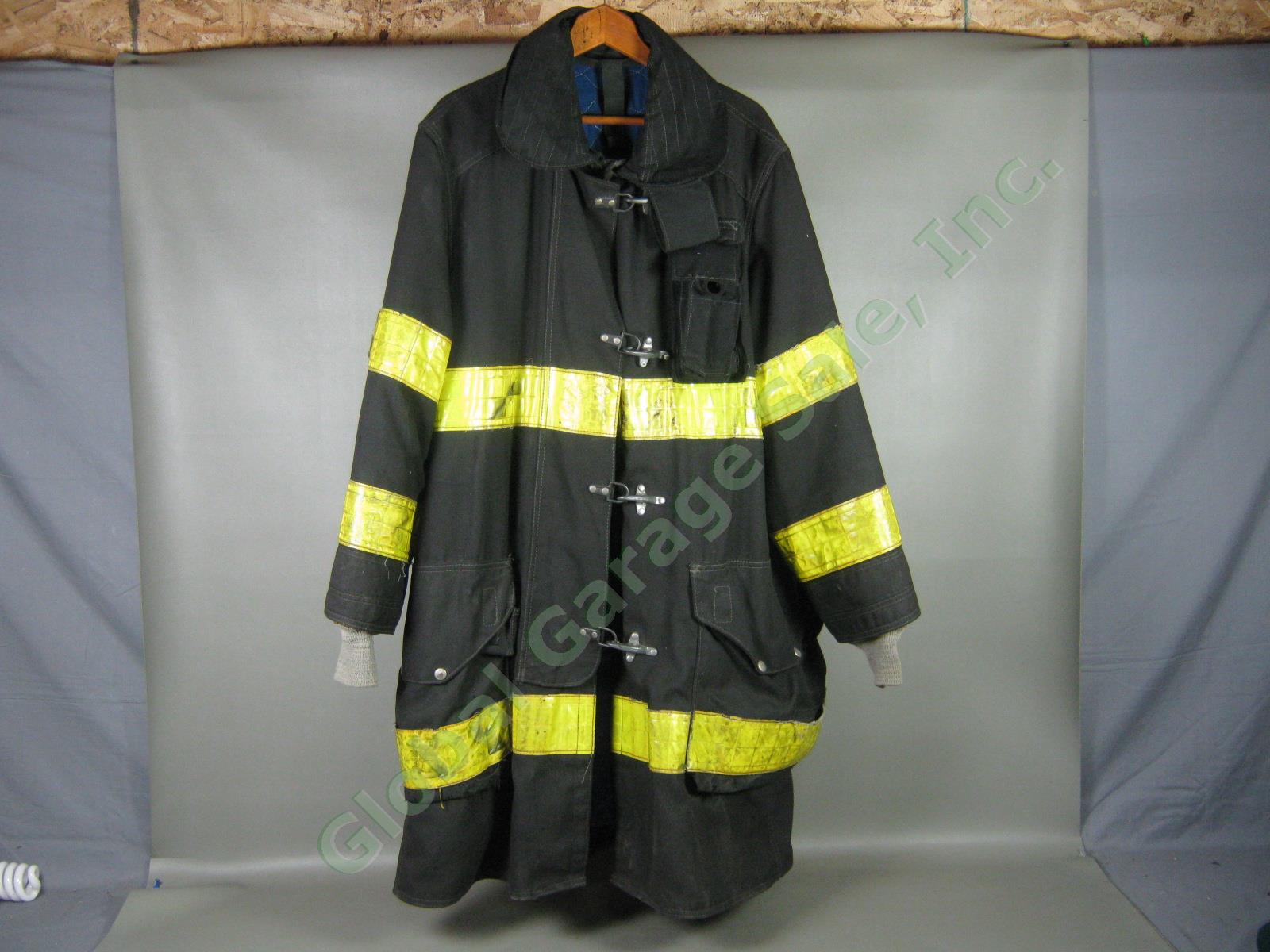 Vtg 1991 FDNY NY Fire Dept Summer Bunker Firefighter Jacket Coat Cairns Sz 42 NR