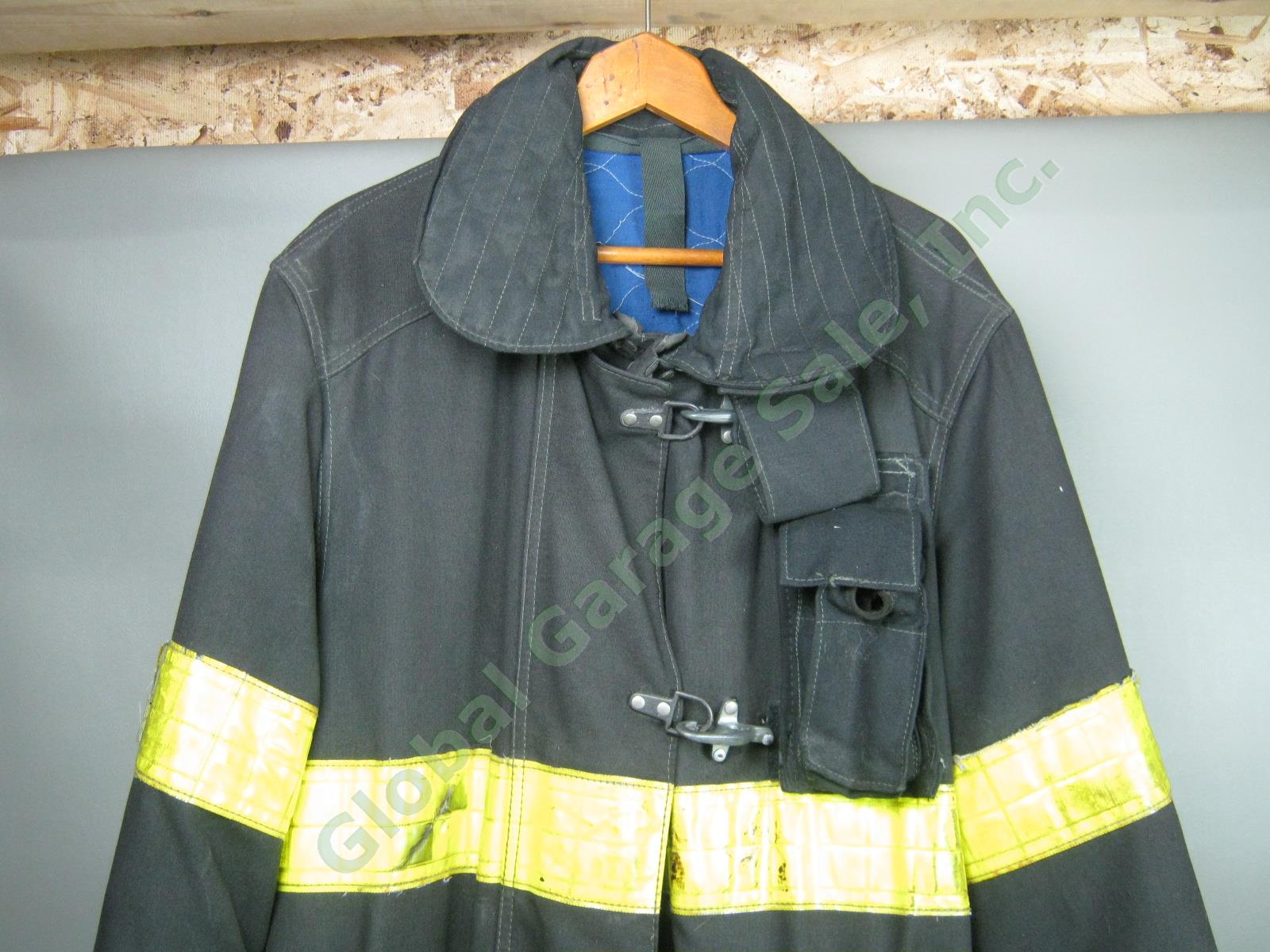 Vtg 1991 FDNY NY Fire Dept Summer Bunker Firefighter Jacket Coat Cairns Sz 42 NR 1
