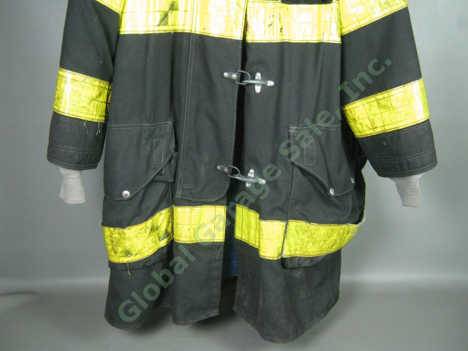 Vtg 1991 FDNY NY Fire Dept Summer Bunker Firefighter Jacket Coat Cairns Sz 42 NR 2