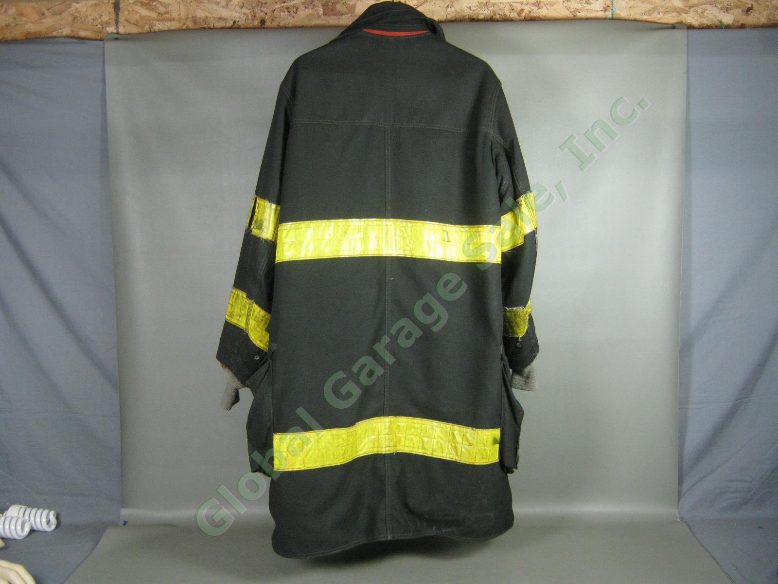 Vtg 1991 FDNY NY Fire Dept Summer Bunker Firefighter Jacket Coat Cairns Sz 42 NR 3