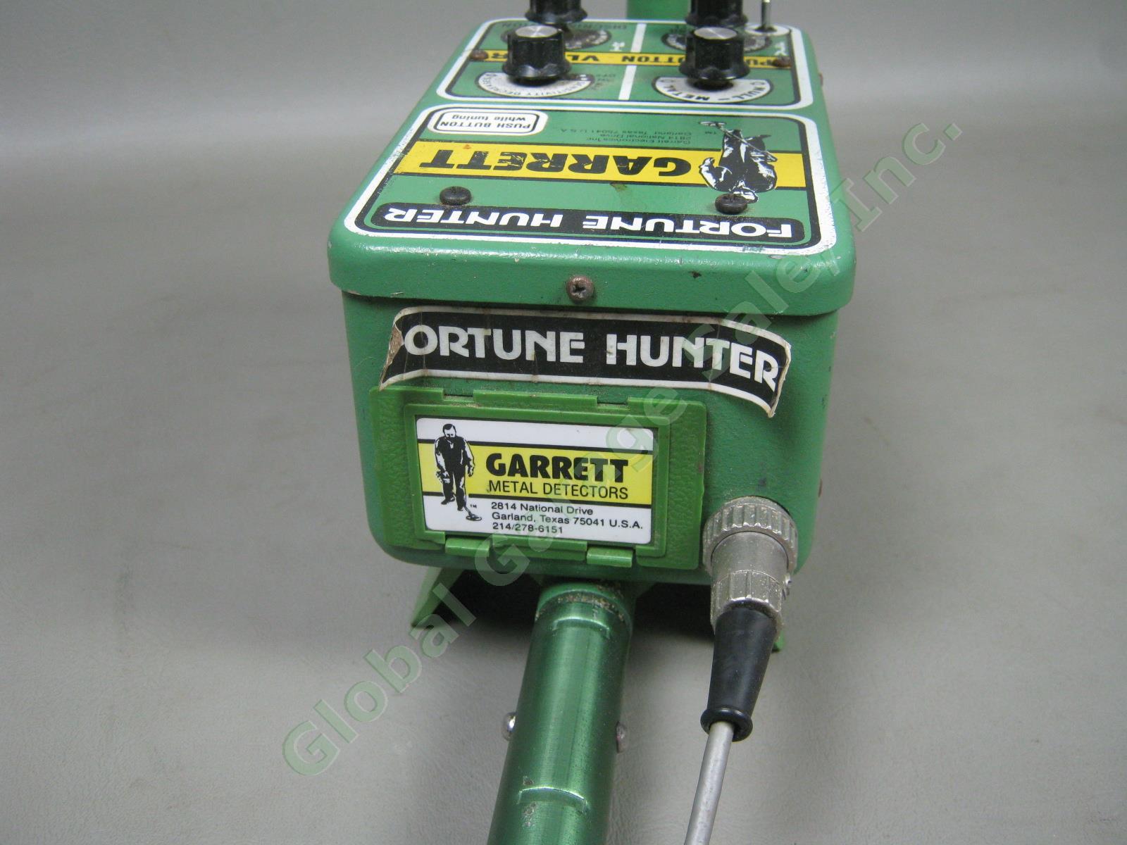 Garrett Fortune Hunter Metal Detector W/ Groundhog X Co-Planar Coil 1040-073 NR! 3