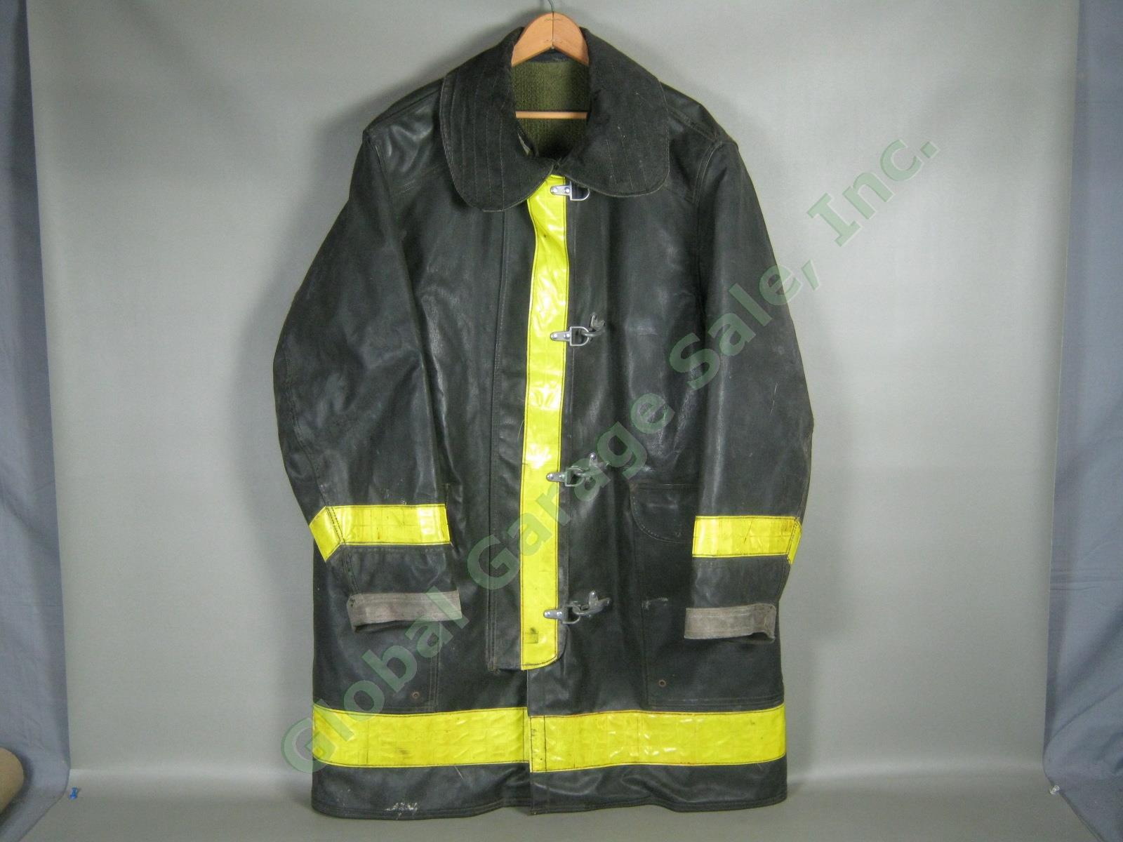 Vtg 1984 Essex Junction Vermont Fire Dept Winter Firefighter Jacket Coat Size 44